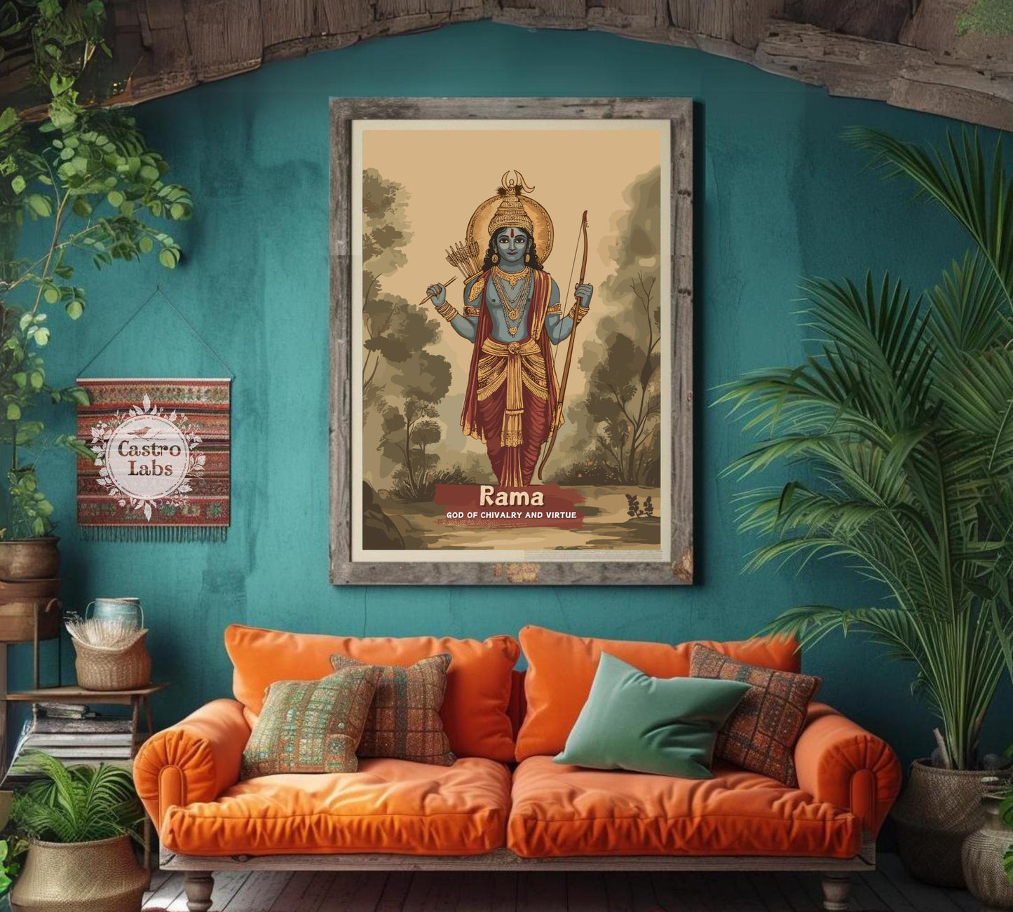 Rama Print - Hindu Mythology Poster