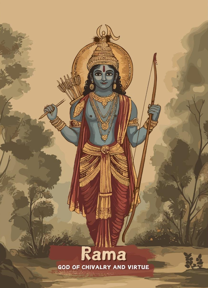 Rama Print - Hindu Mythology Poster