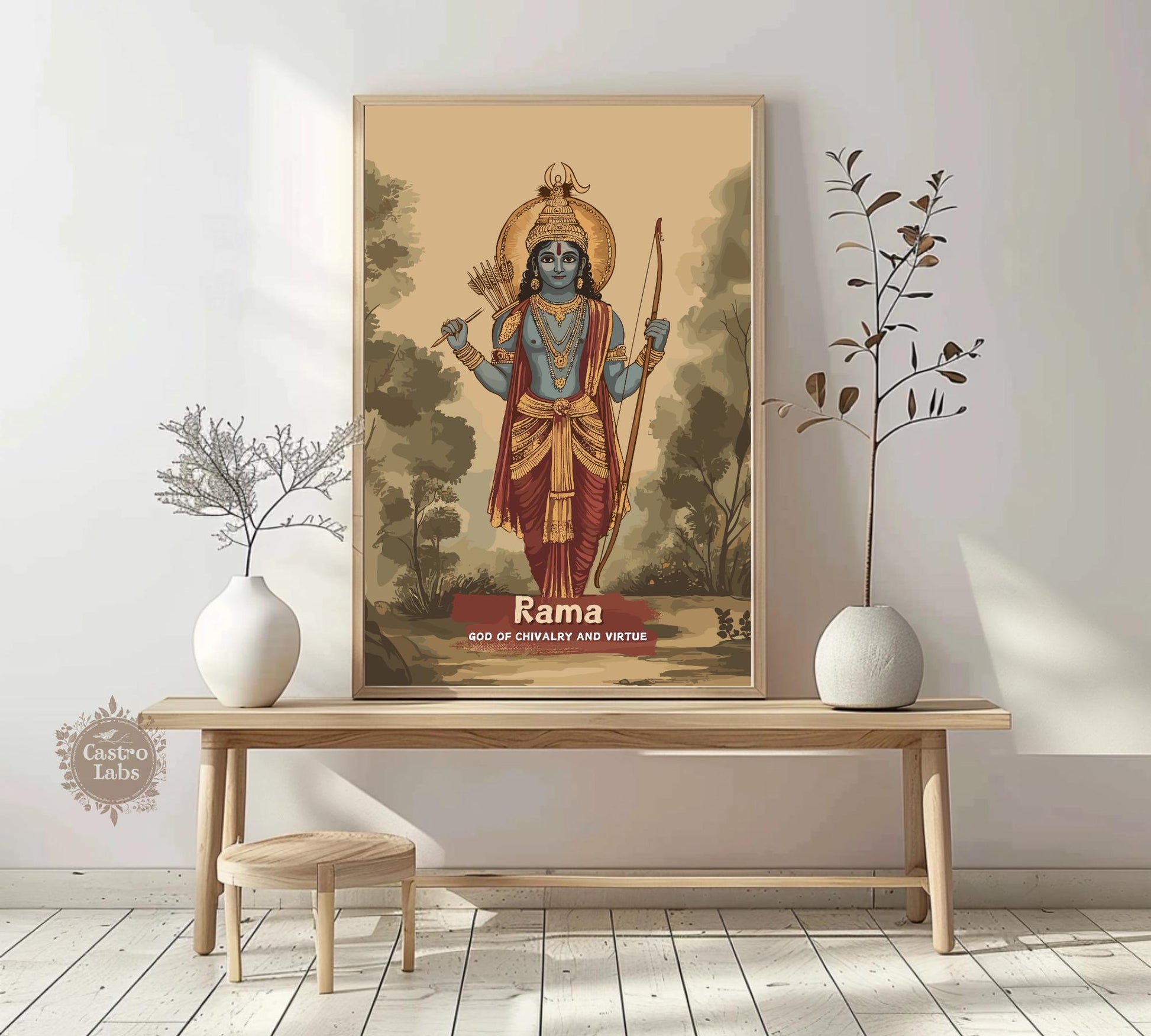 Rama Print - Hindu Mythology Poster