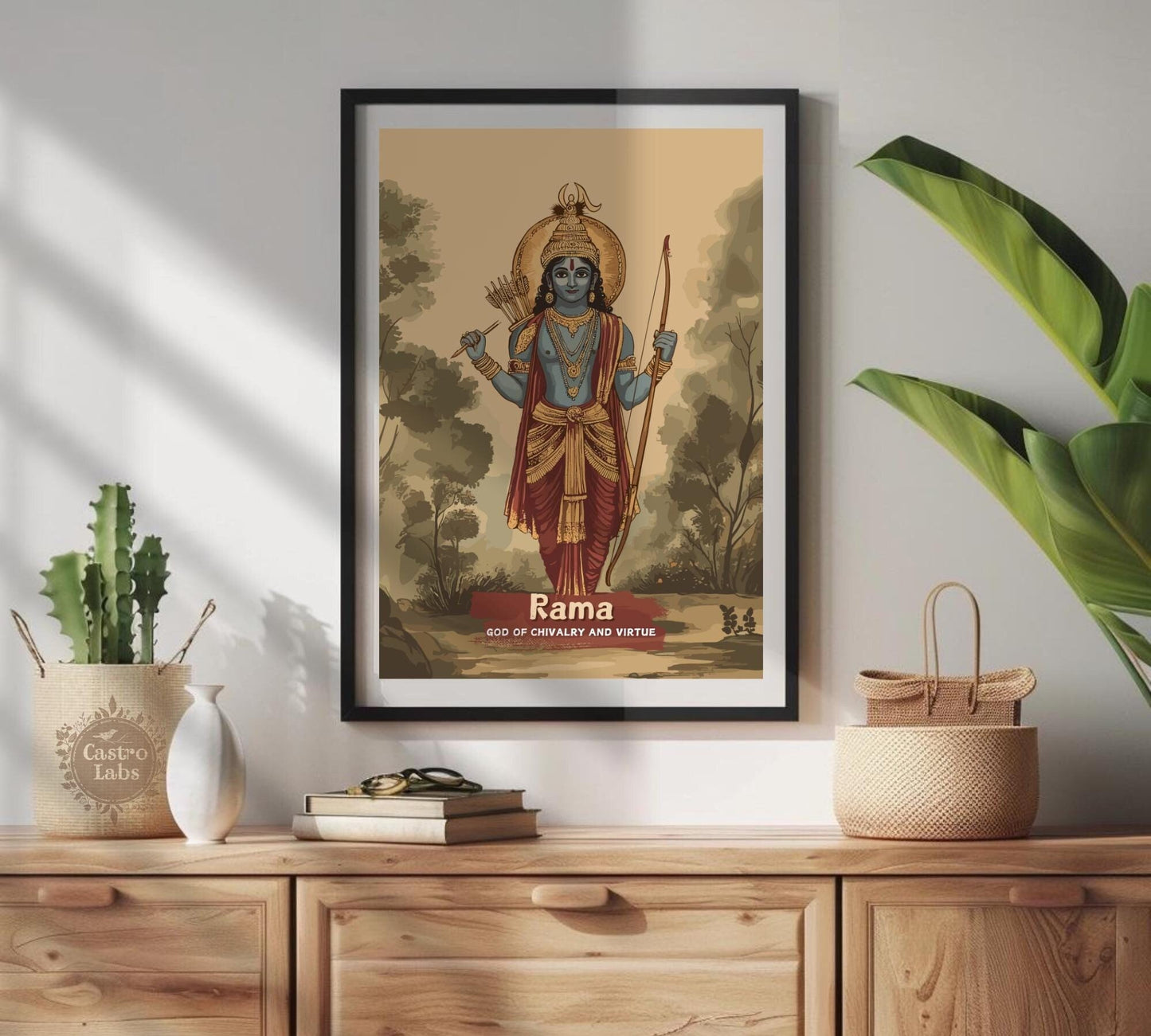 Rama Print - Hindu Mythology Poster