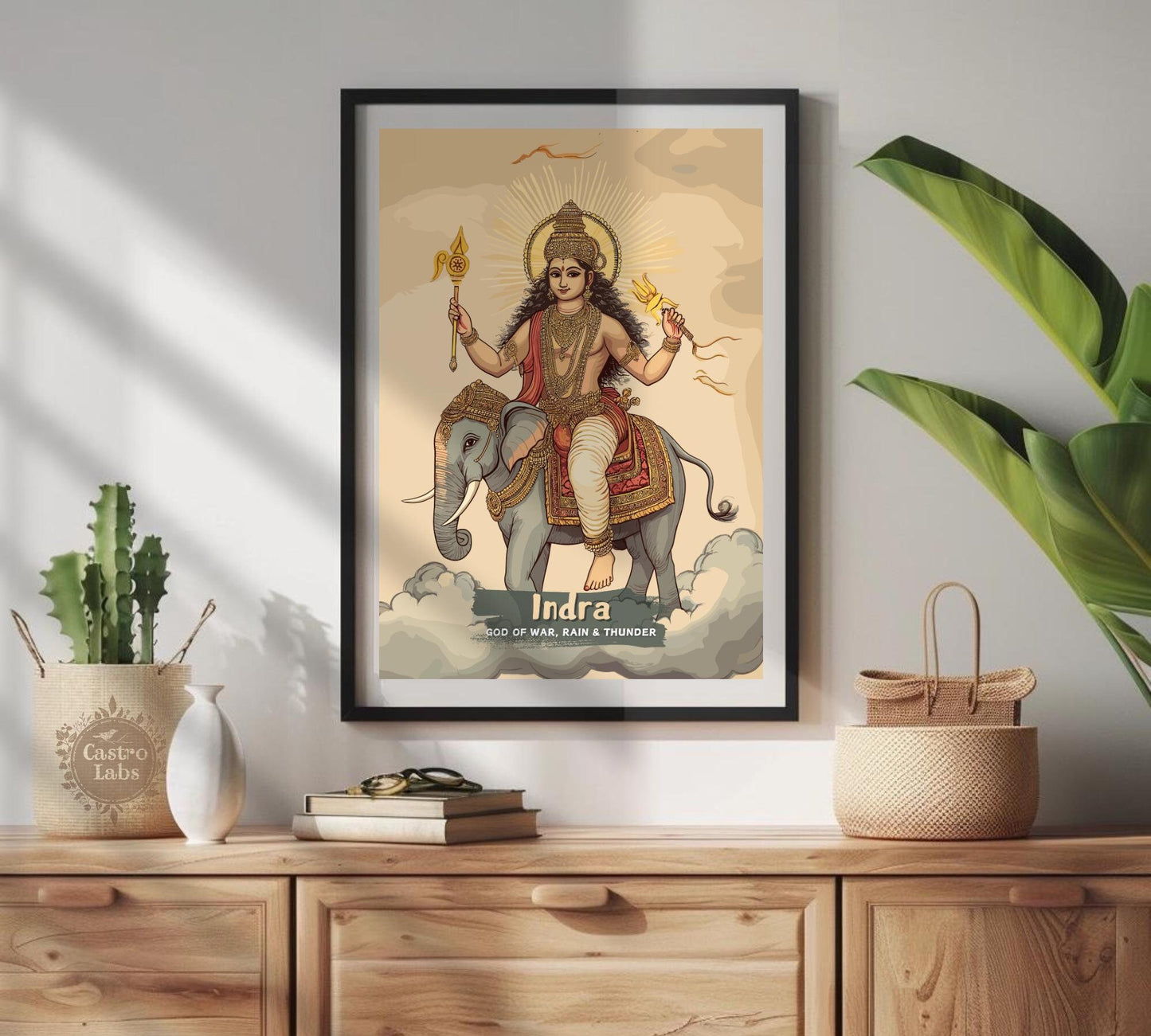 Indra Print - Hindu Mythology Poster