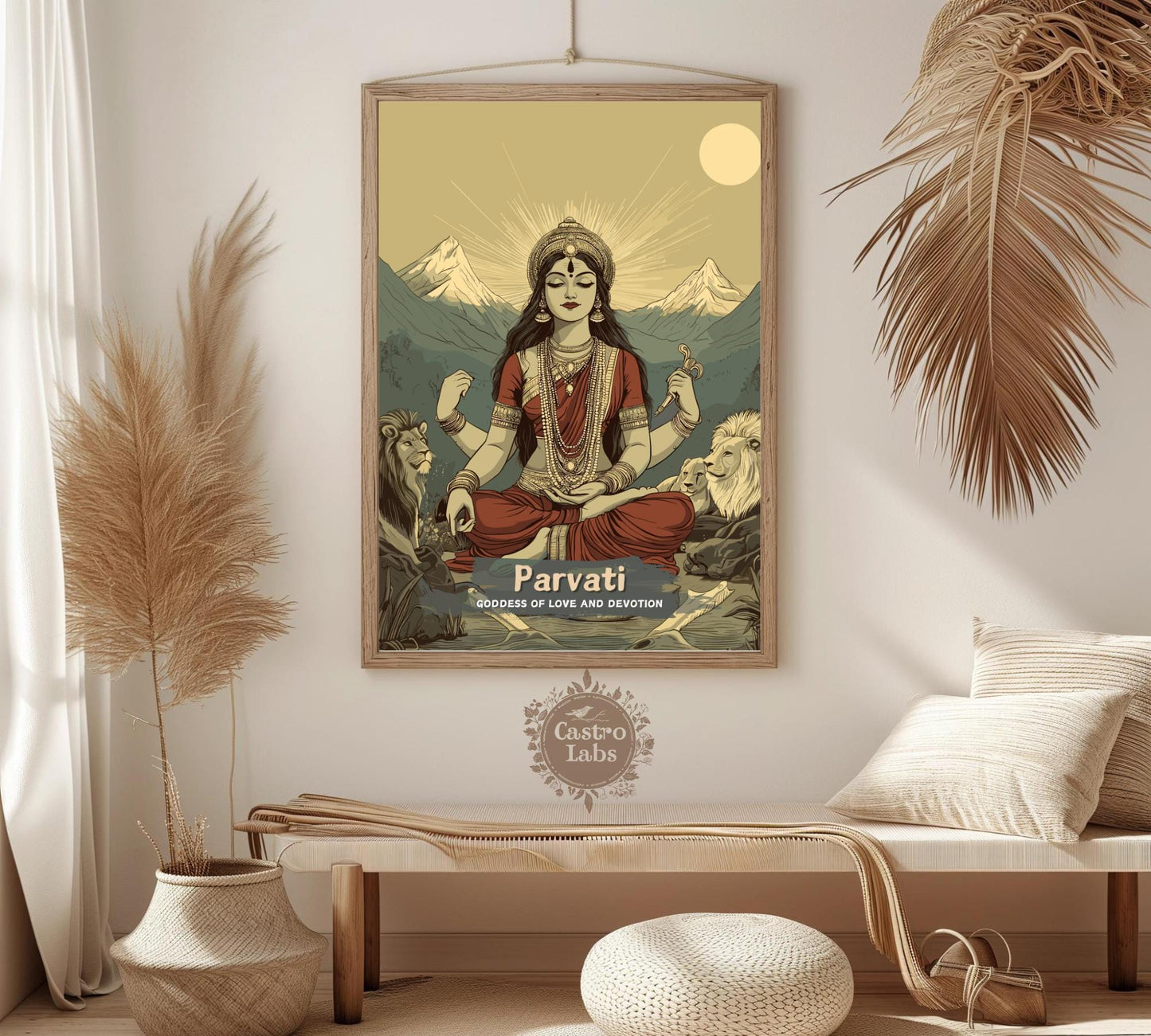 Parvati Print - Hindu Mythology Poster