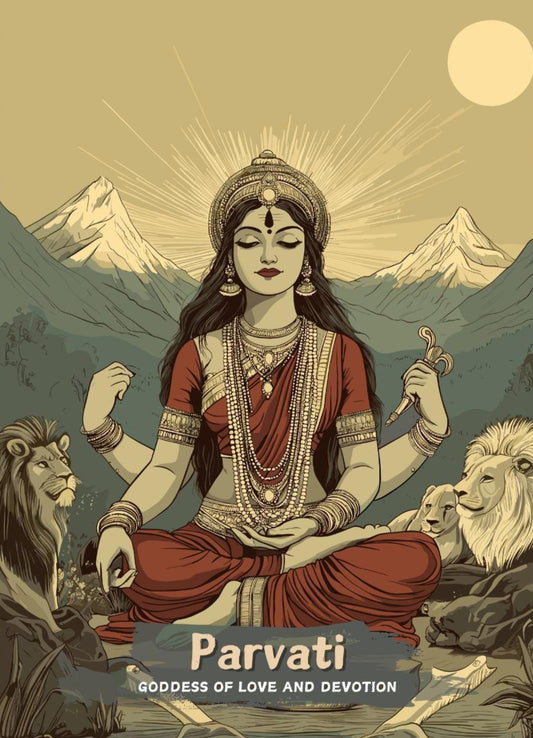 Parvati Print - Hindu Mythology Poster