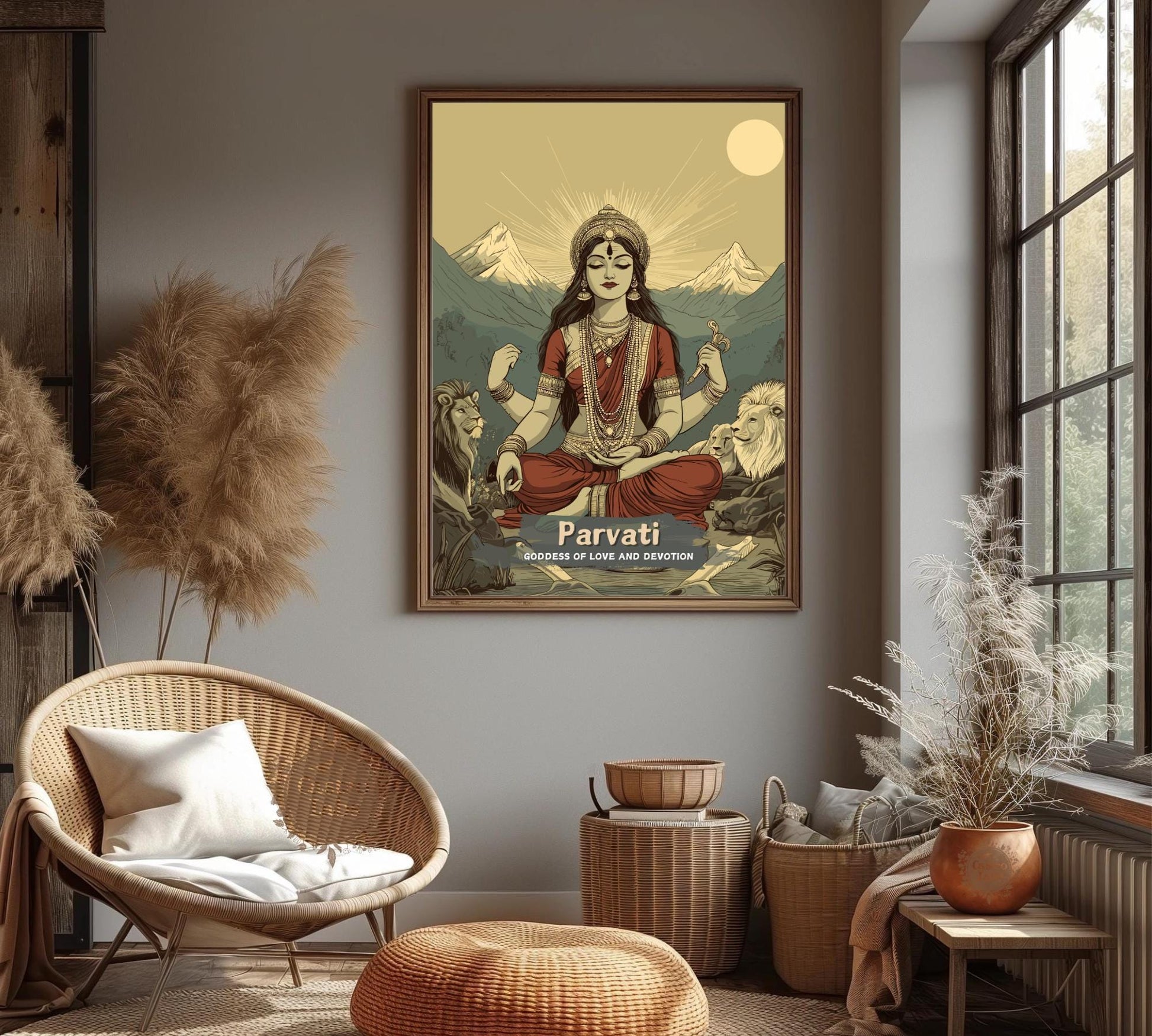 Parvati Print - Hindu Mythology Poster