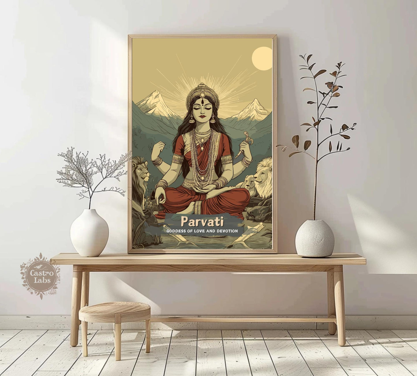 Parvati Print - Hindu Mythology Poster