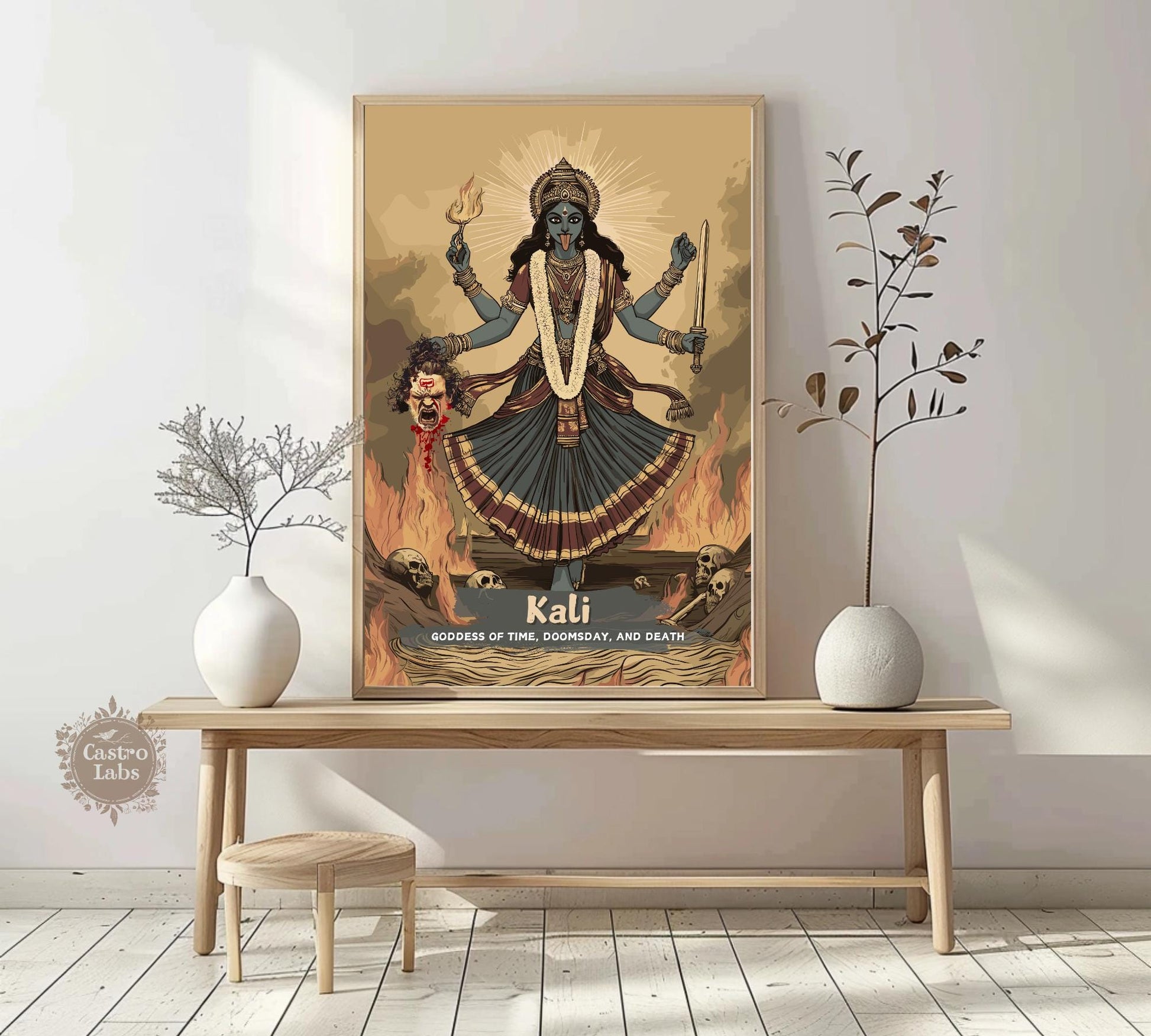 Kali Print - Hindu Mythology Poster