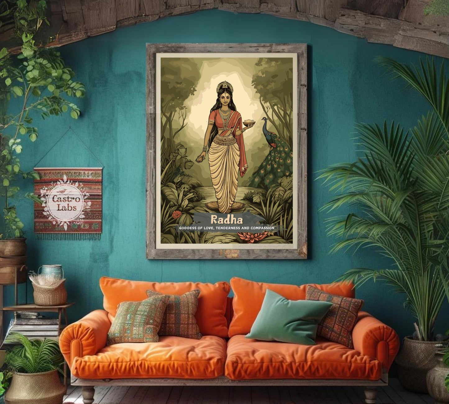 Radha Print - Hindu Mythology Poster