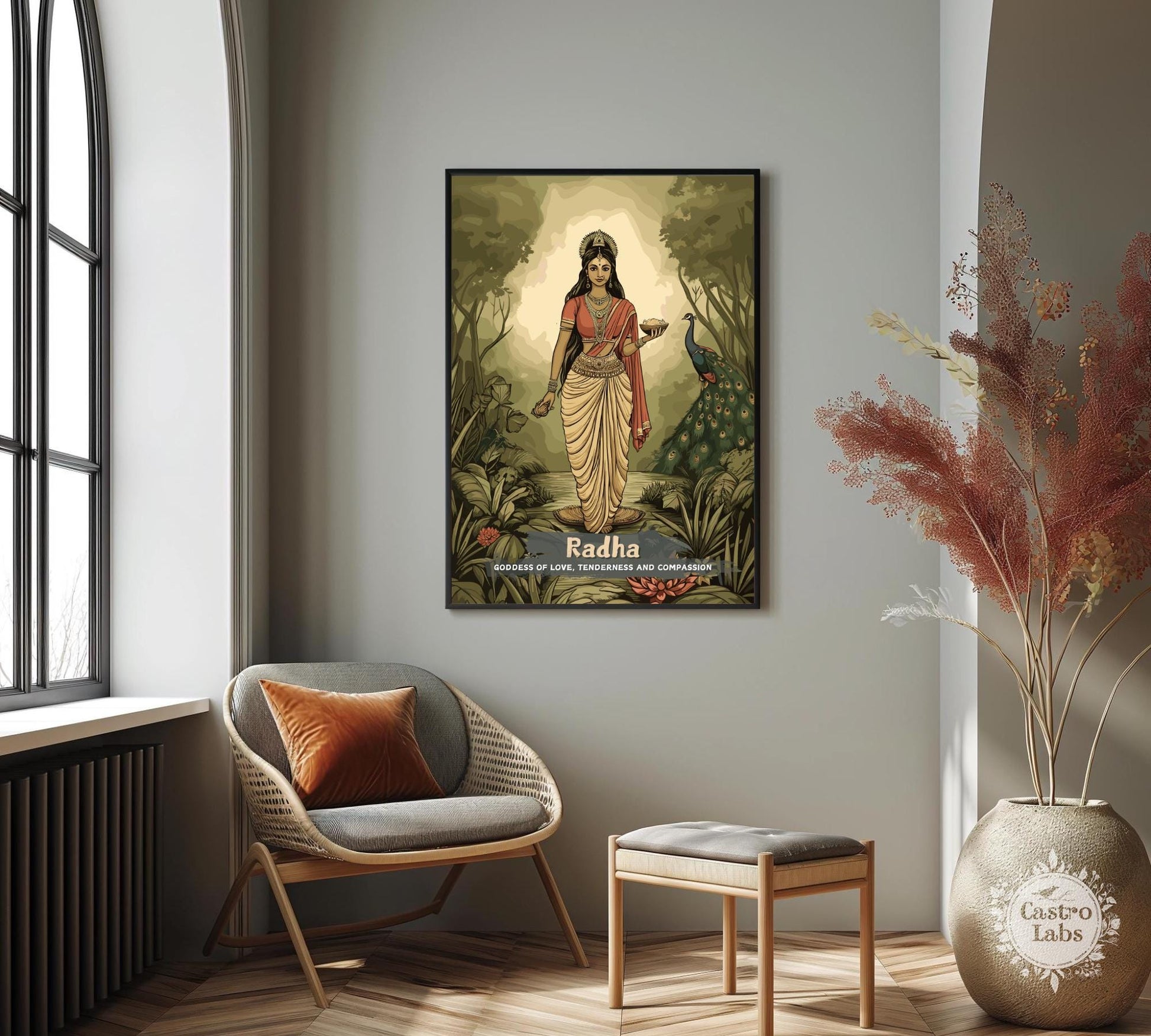 Radha Print - Hindu Mythology Poster