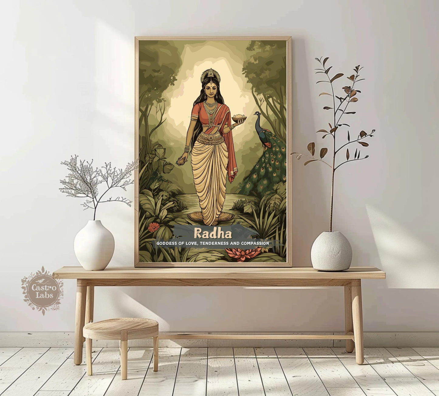 Radha Print - Hindu Mythology Poster