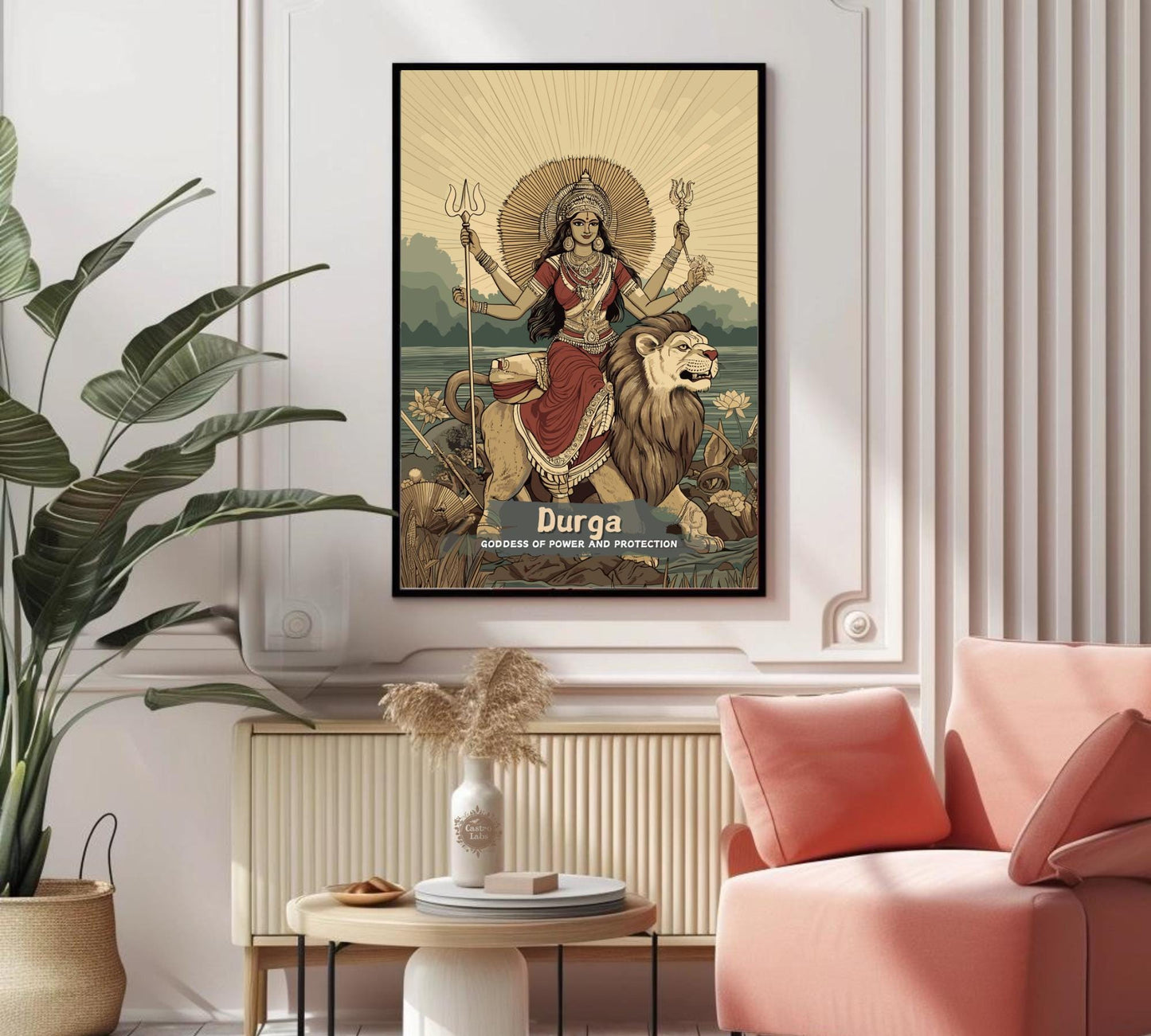 Durga Print - Hindu Mythology Poster