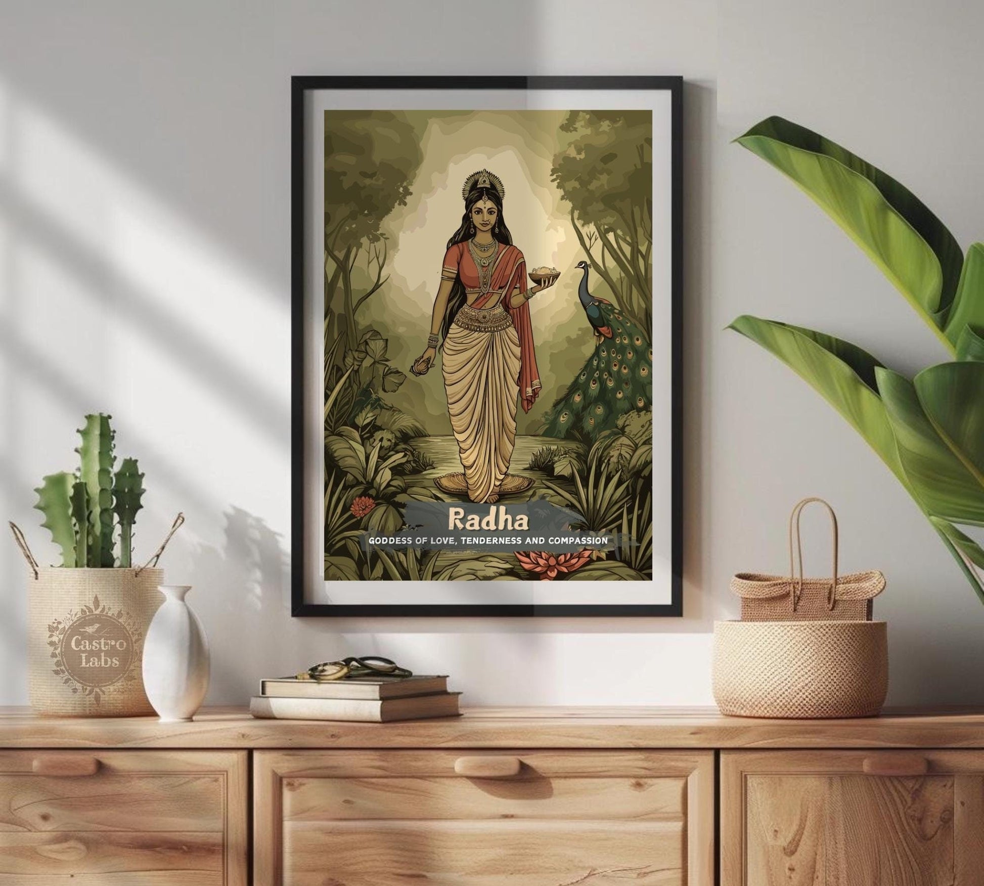 Radha Print - Hindu Mythology Poster