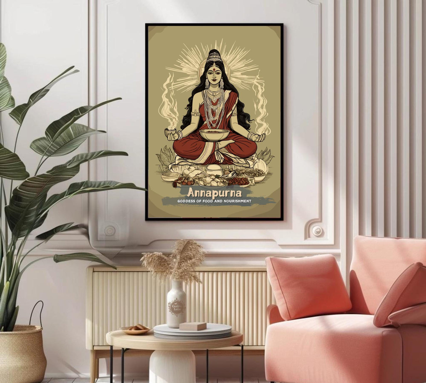 Annapurna Print - Hindu Mythology Poster