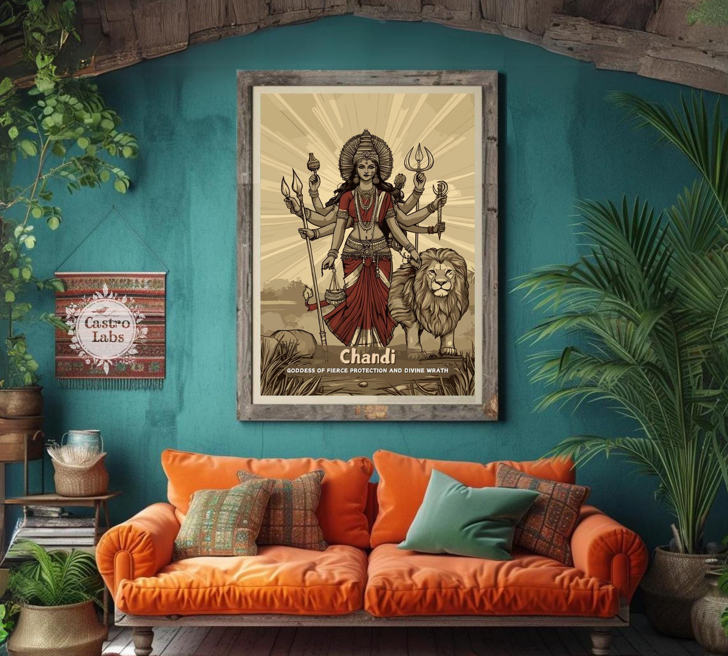 Chandi Print - Hindu Mythology Poster