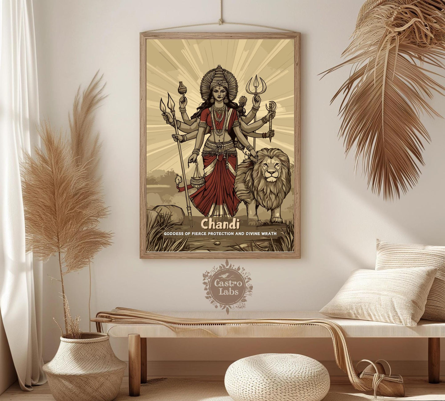 Chandi Print - Hindu Mythology Poster