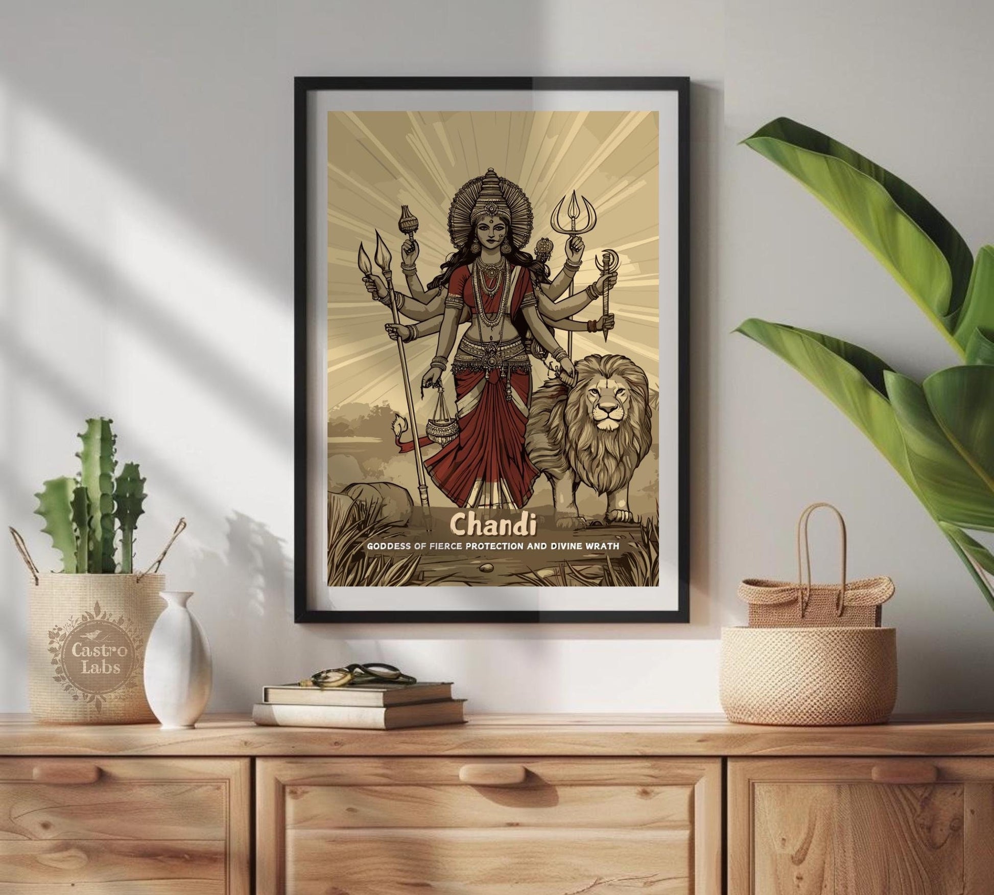 Chandi Print - Hindu Mythology Poster