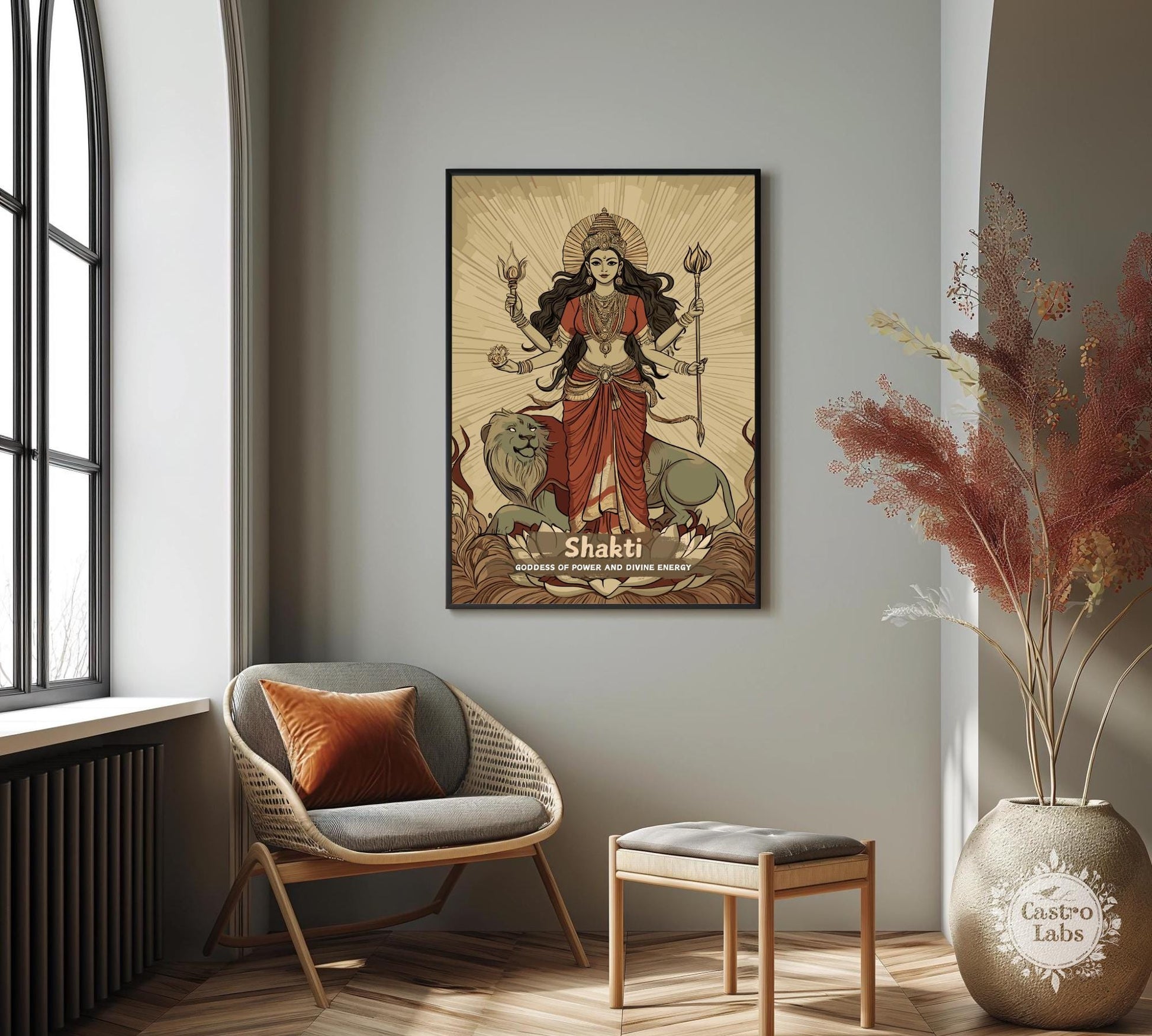 Shakti Print - Hindu Mythology Poster