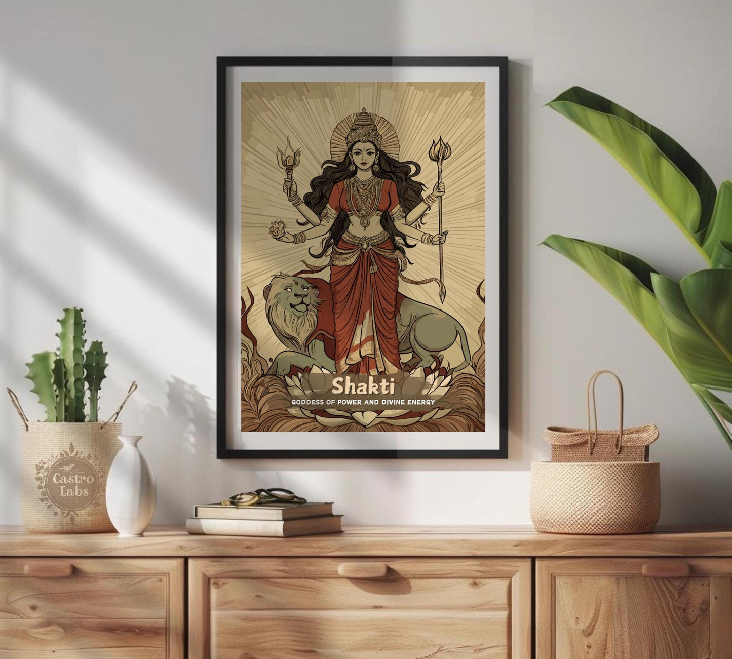 Shakti Print - Hindu Mythology Poster