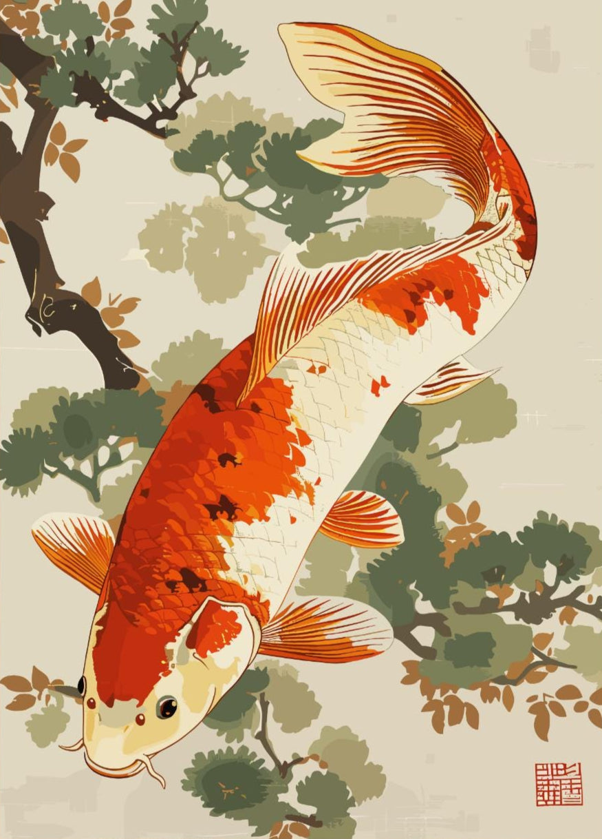 Japanese Koi Fish Poster - Japanese Koi Fish