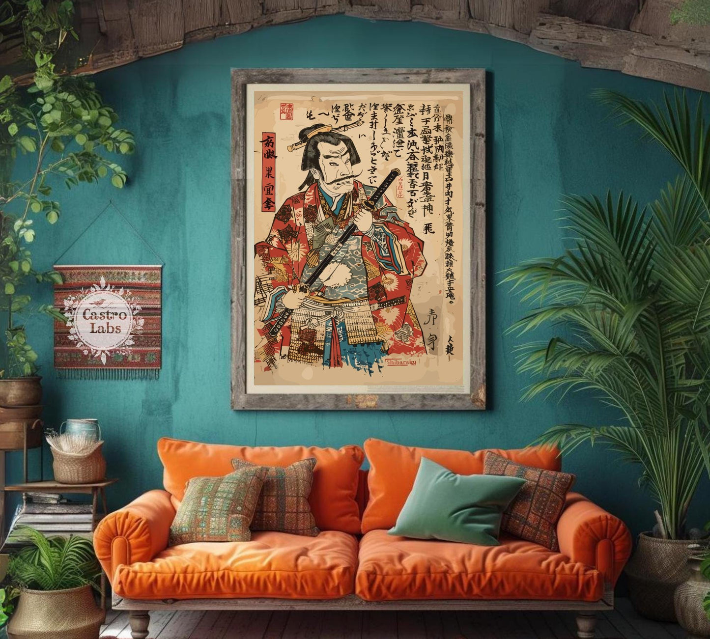 Japanese Samurai Warrior Art Print