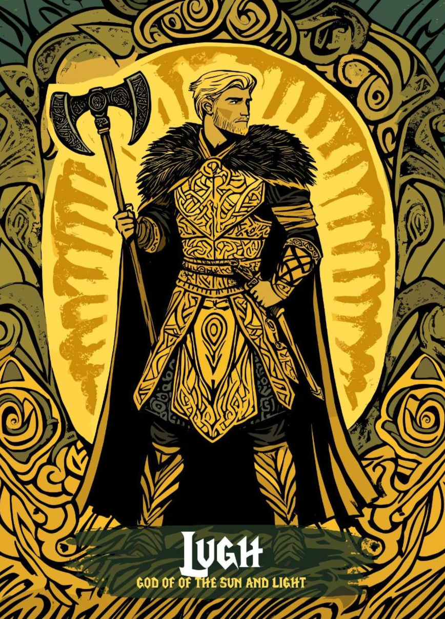 Lugh God Print - Celtic Mythology Poster – Brighton Posters