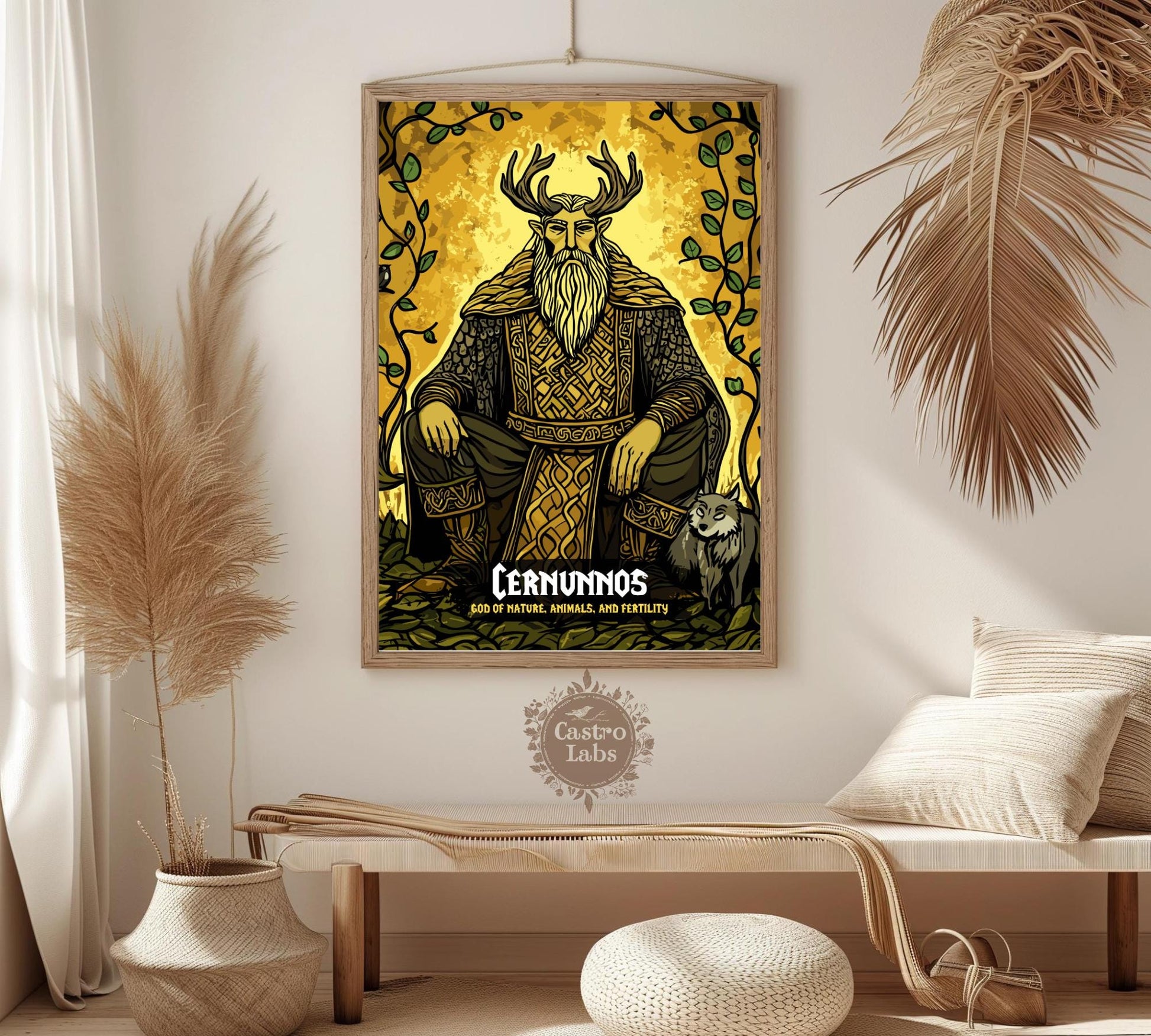 Cernunnos Poster, Celtic Mythology