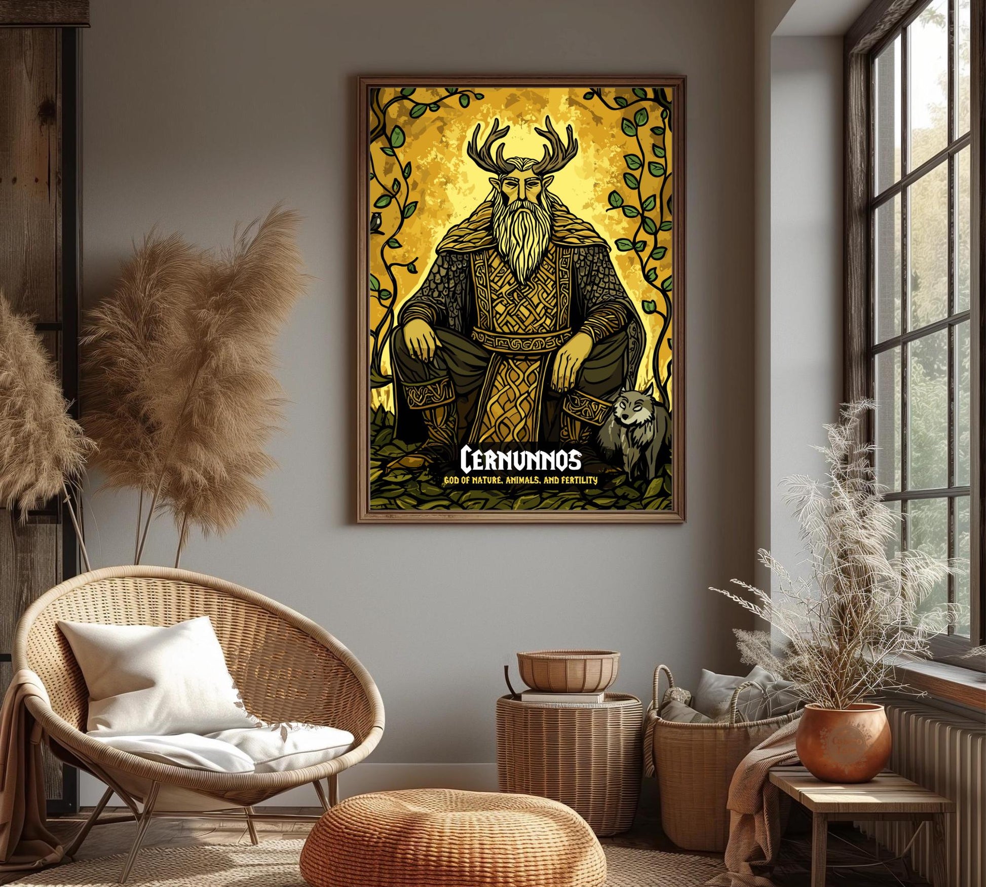 Cernunnos Poster, Celtic Mythology