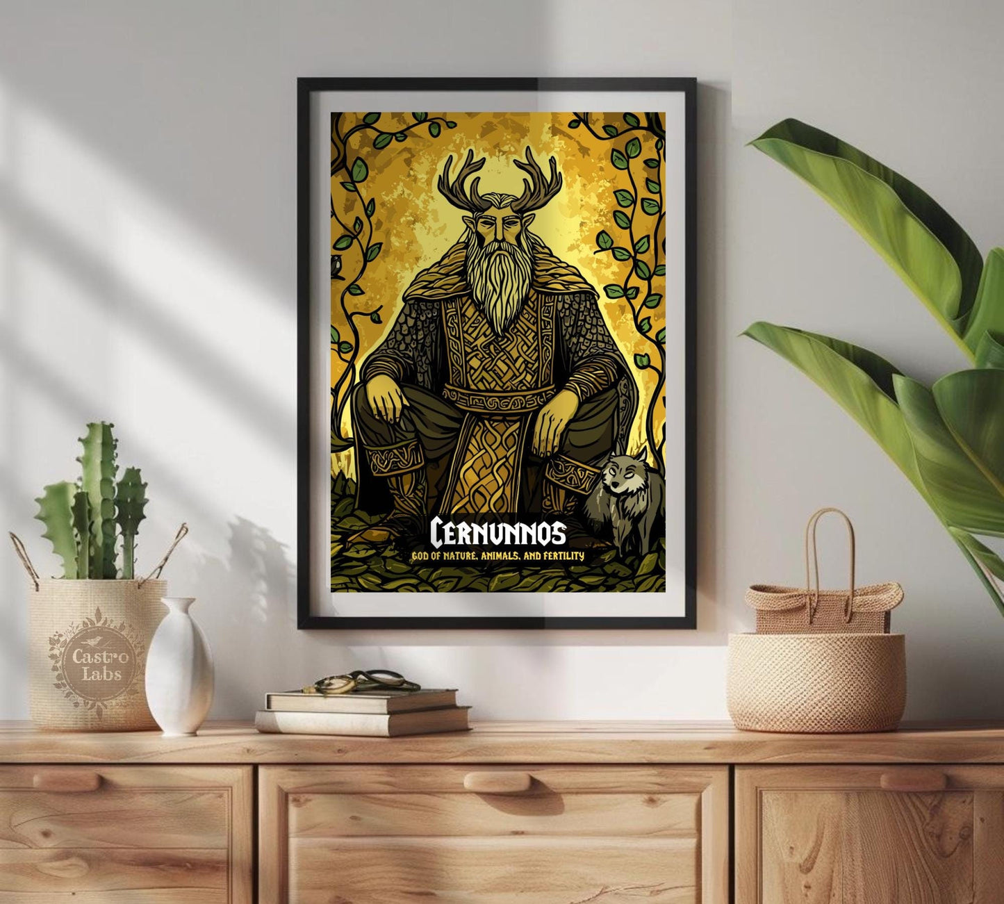 Cernunnos Poster, Celtic Mythology