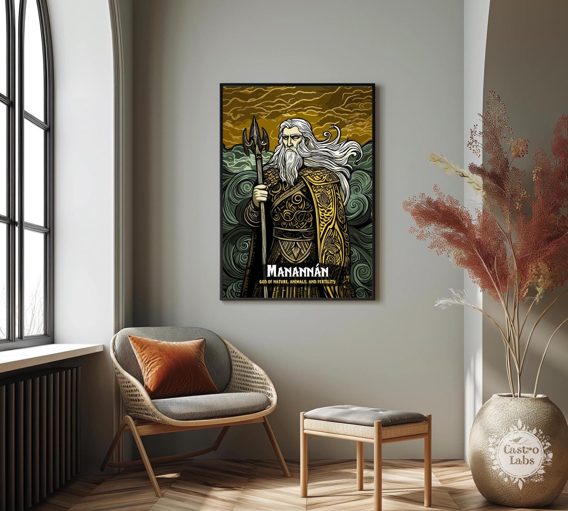 Manannan Poster, Celtic Mythology