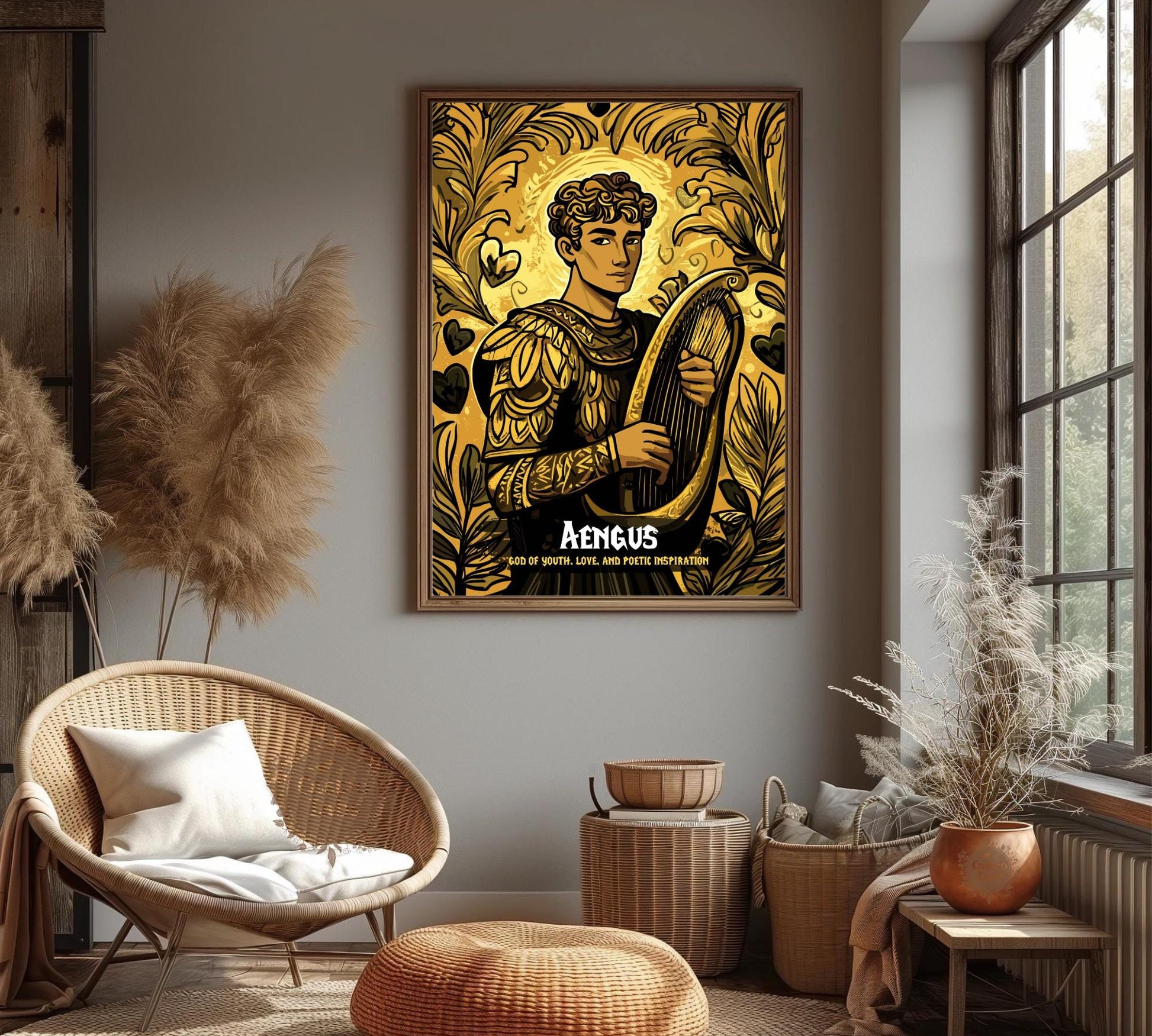 Aengus Poster, Celtic Mythology