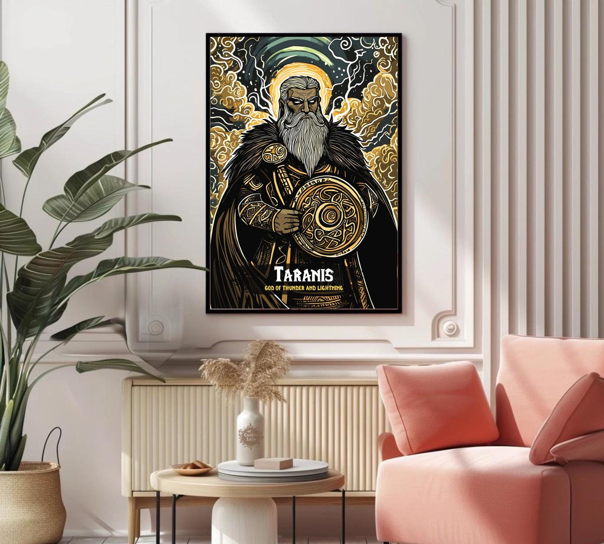 Taranis Poster, Celtic Mythology