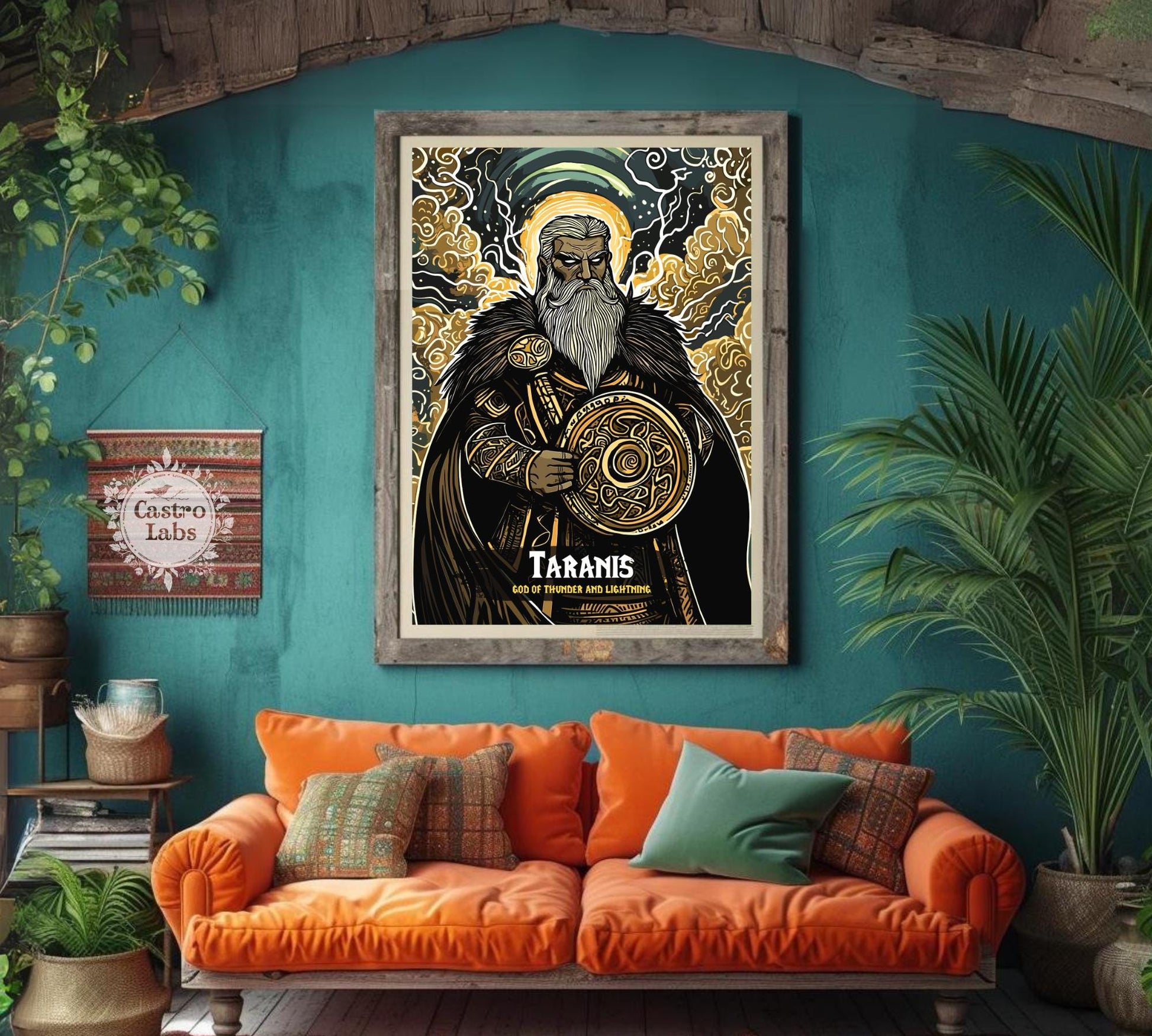 Taranis Poster, Celtic Mythology