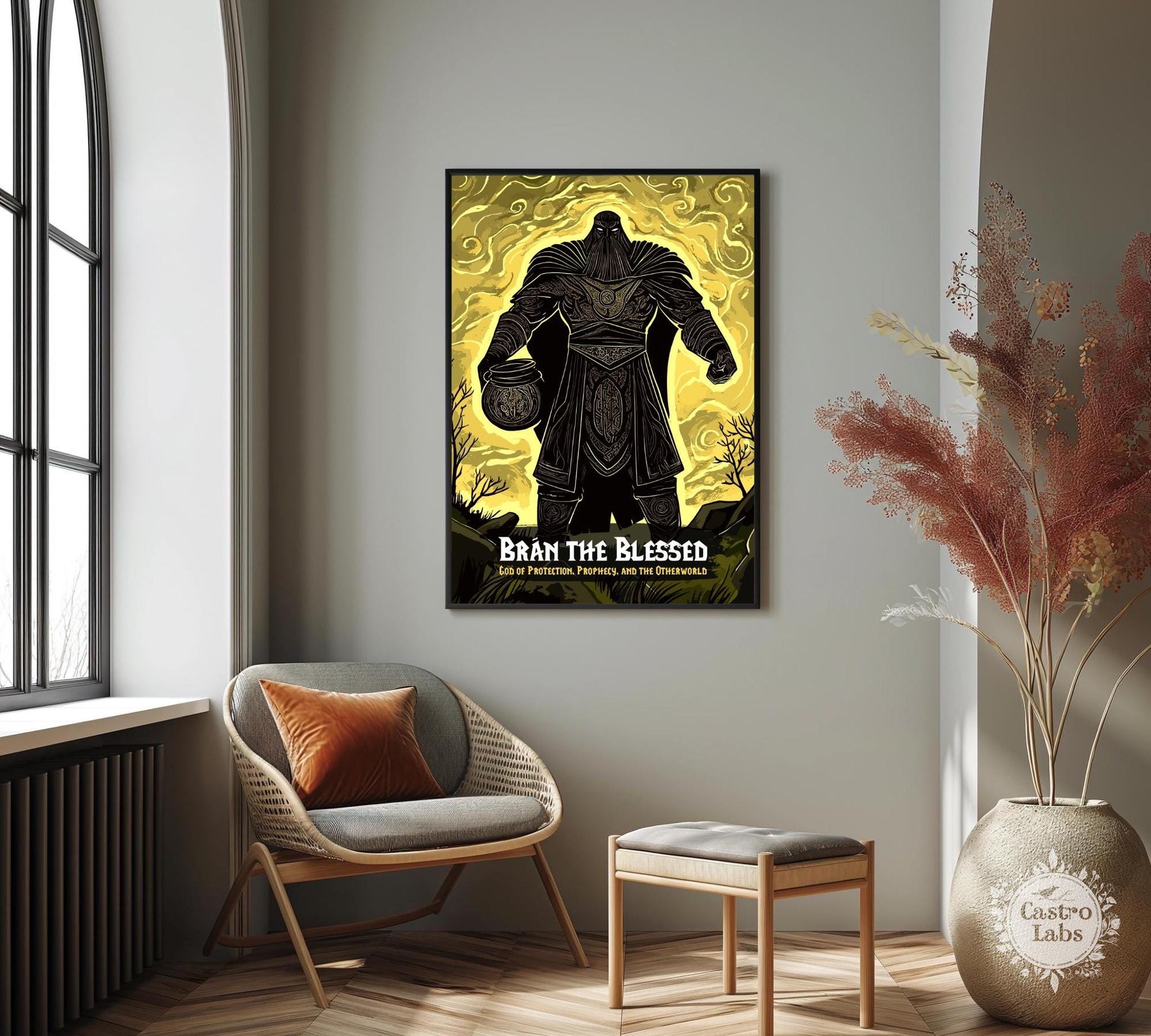 Bran the Blessed Poster, Celtic Mythology