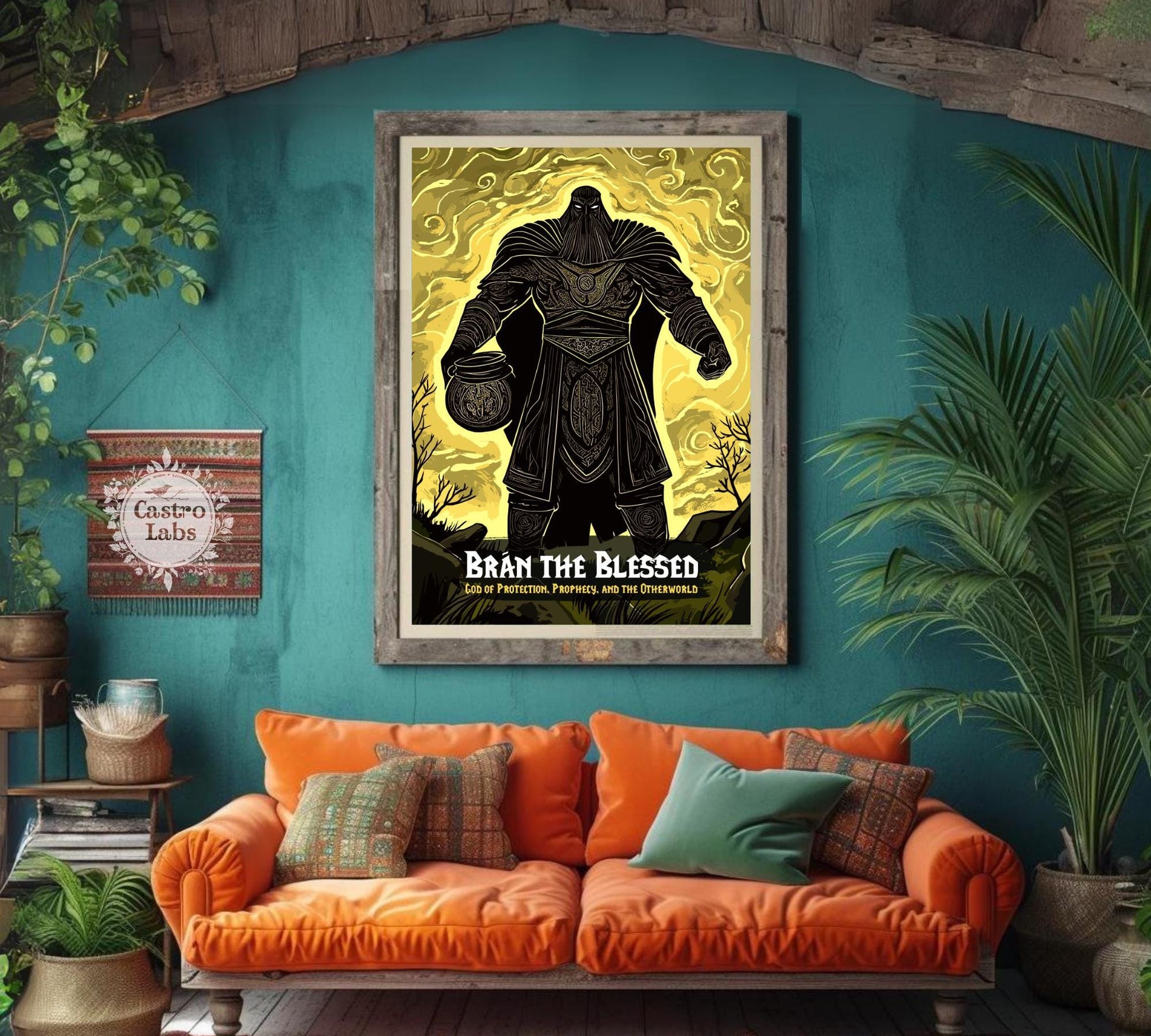 Bran the Blessed Poster, Celtic Mythology