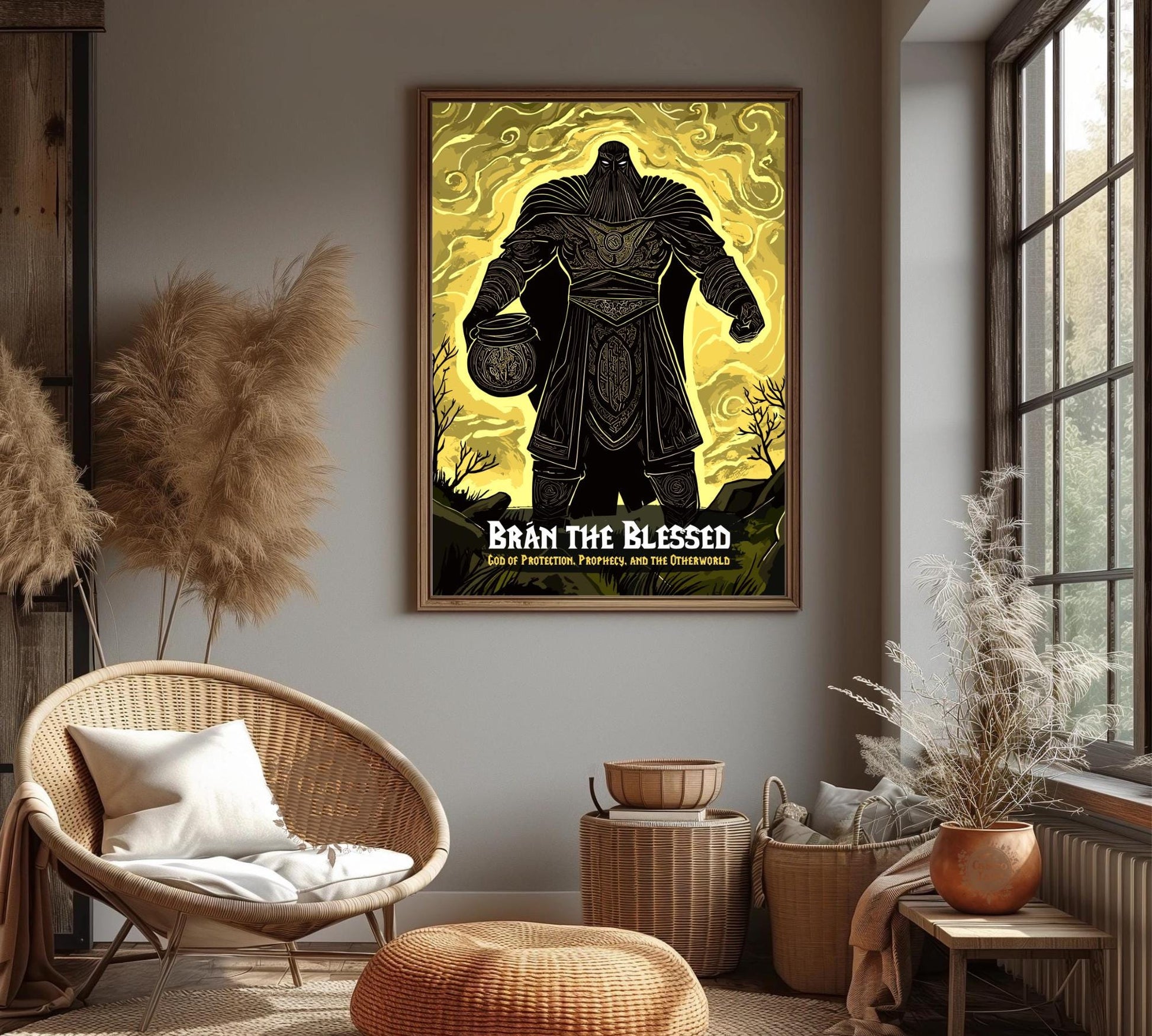 Bran the Blessed Poster, Celtic Mythology