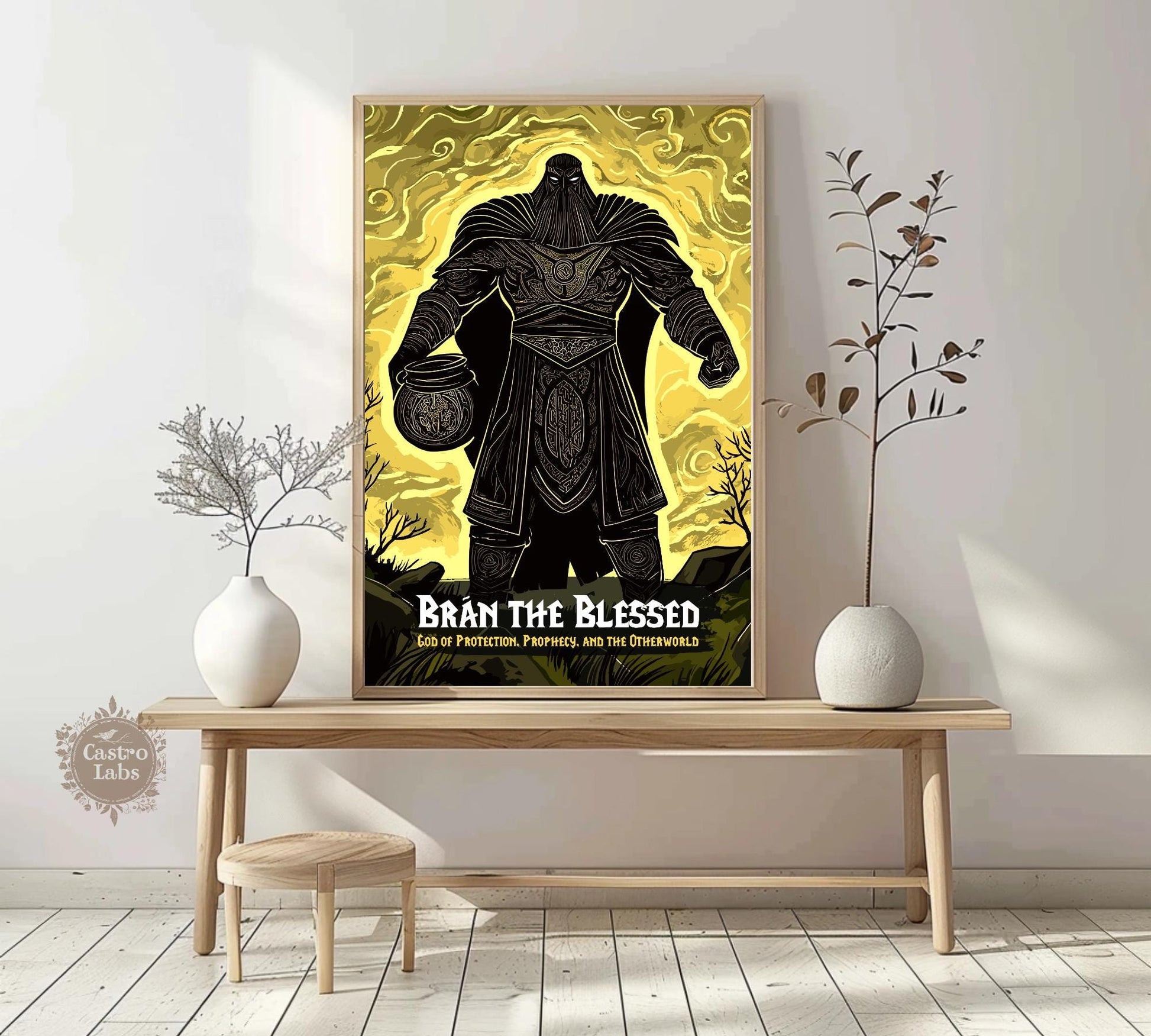 Bran the Blessed Poster, Celtic Mythology