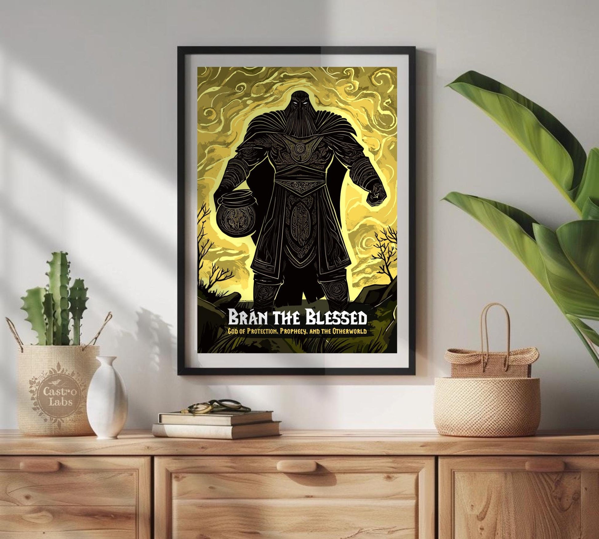 Bran the Blessed Poster, Celtic Mythology