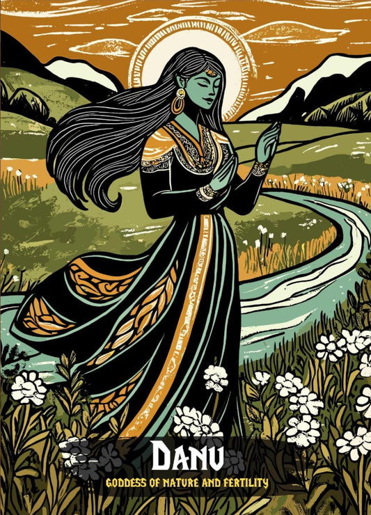 Danu Poster, Celtic Mythology