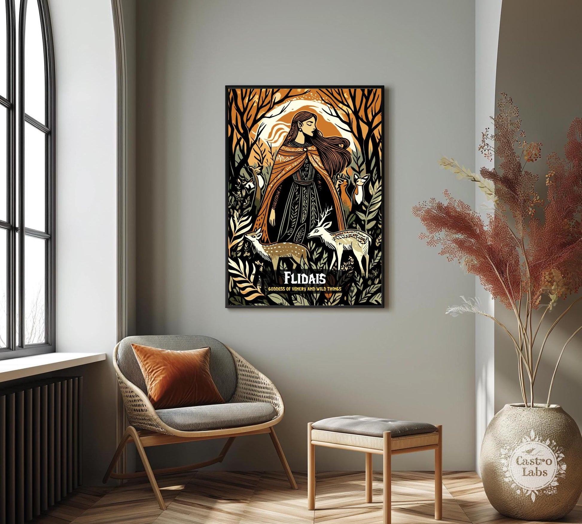 Flidais Poster, Celtic Mythology