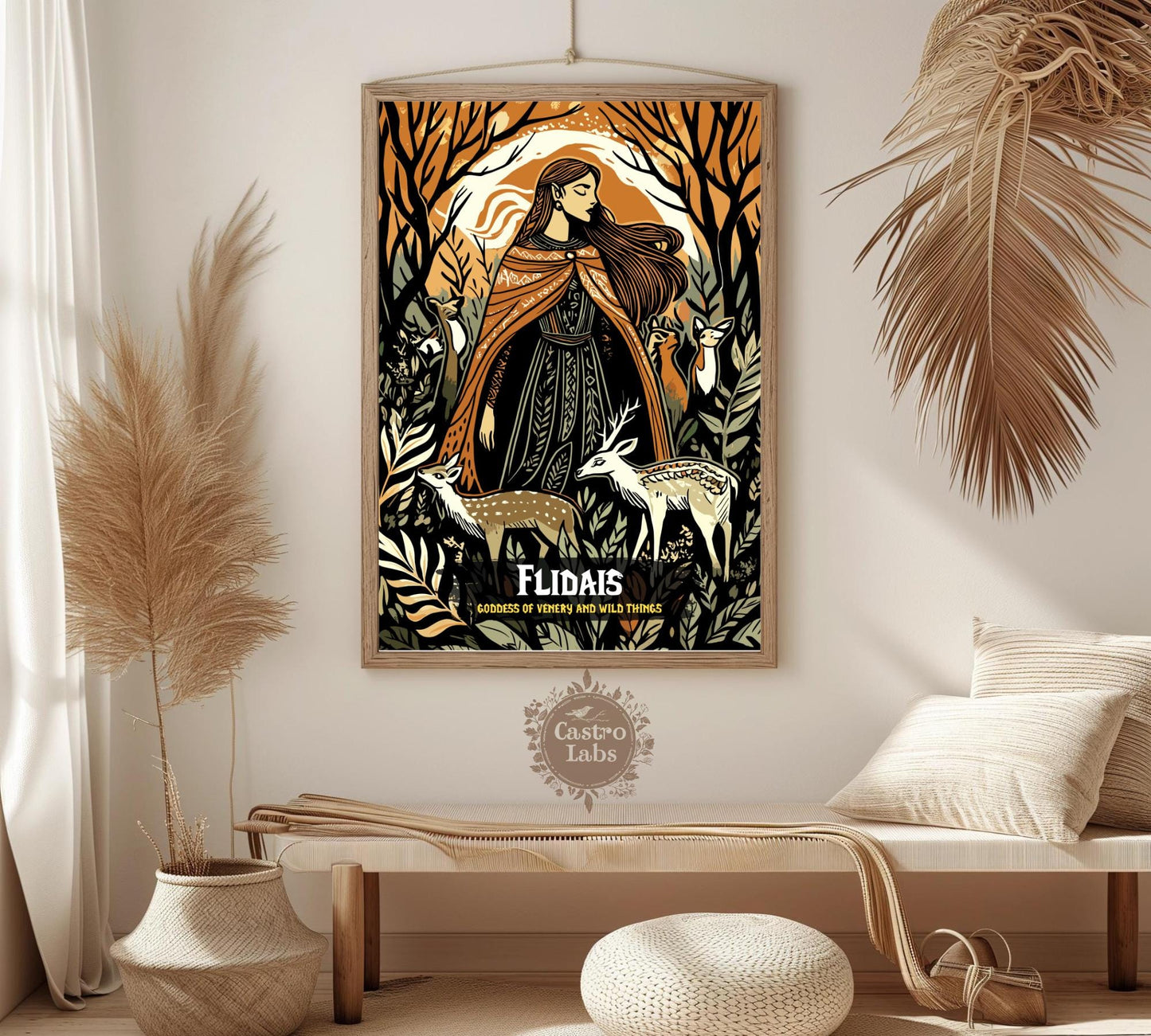 Flidais Poster, Celtic Mythology