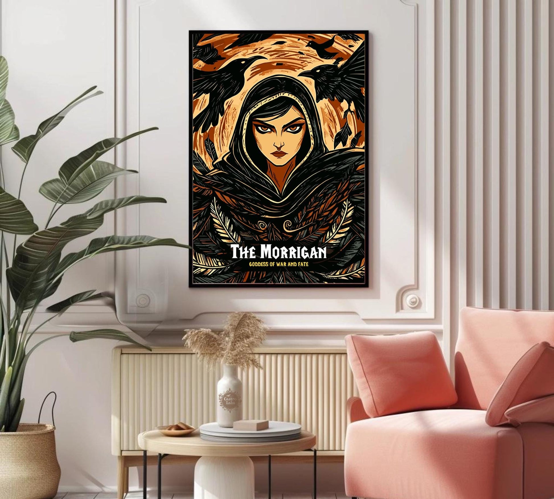 The Morrigan Poster, Celtic Mythology