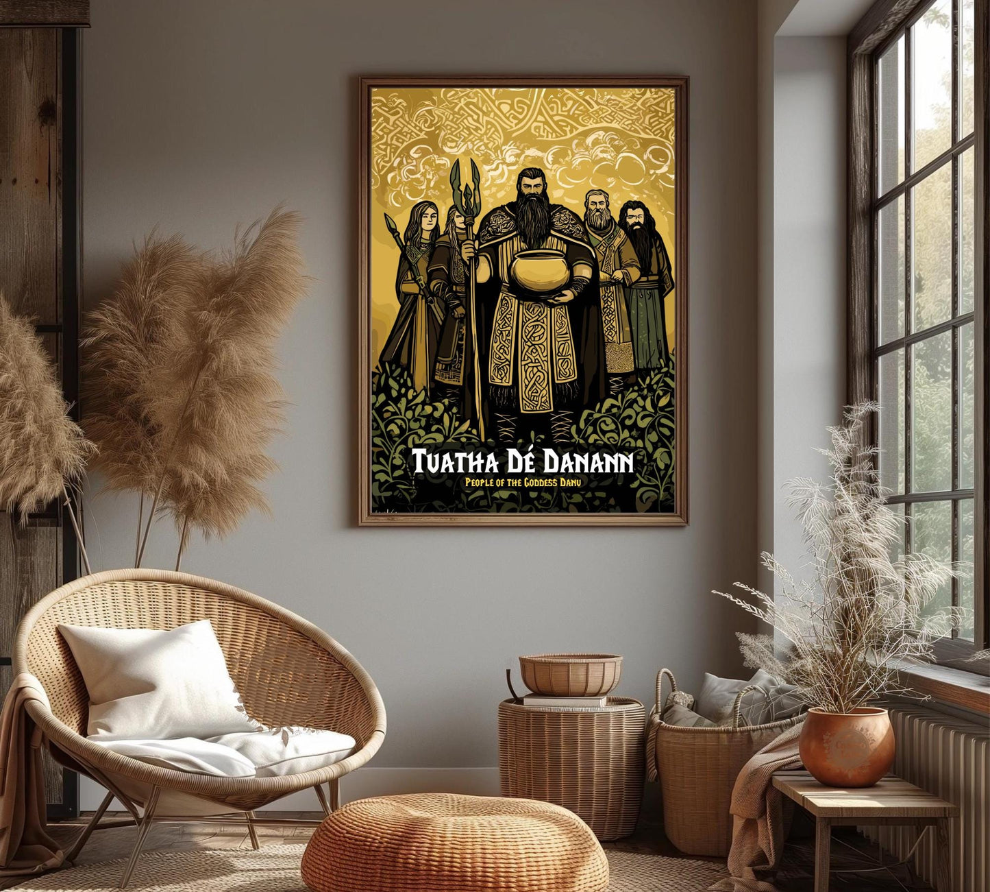 Tuatha Dé Danann Poster, Celtic Mythology