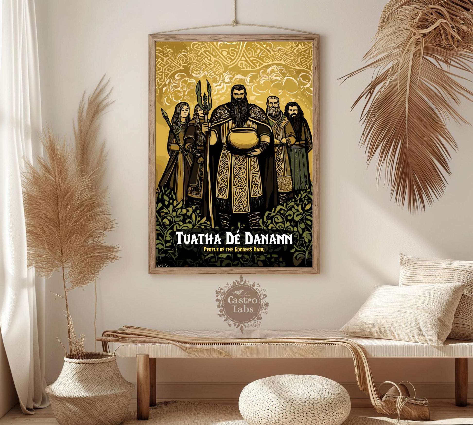 Tuatha Dé Danann Poster, Celtic Mythology