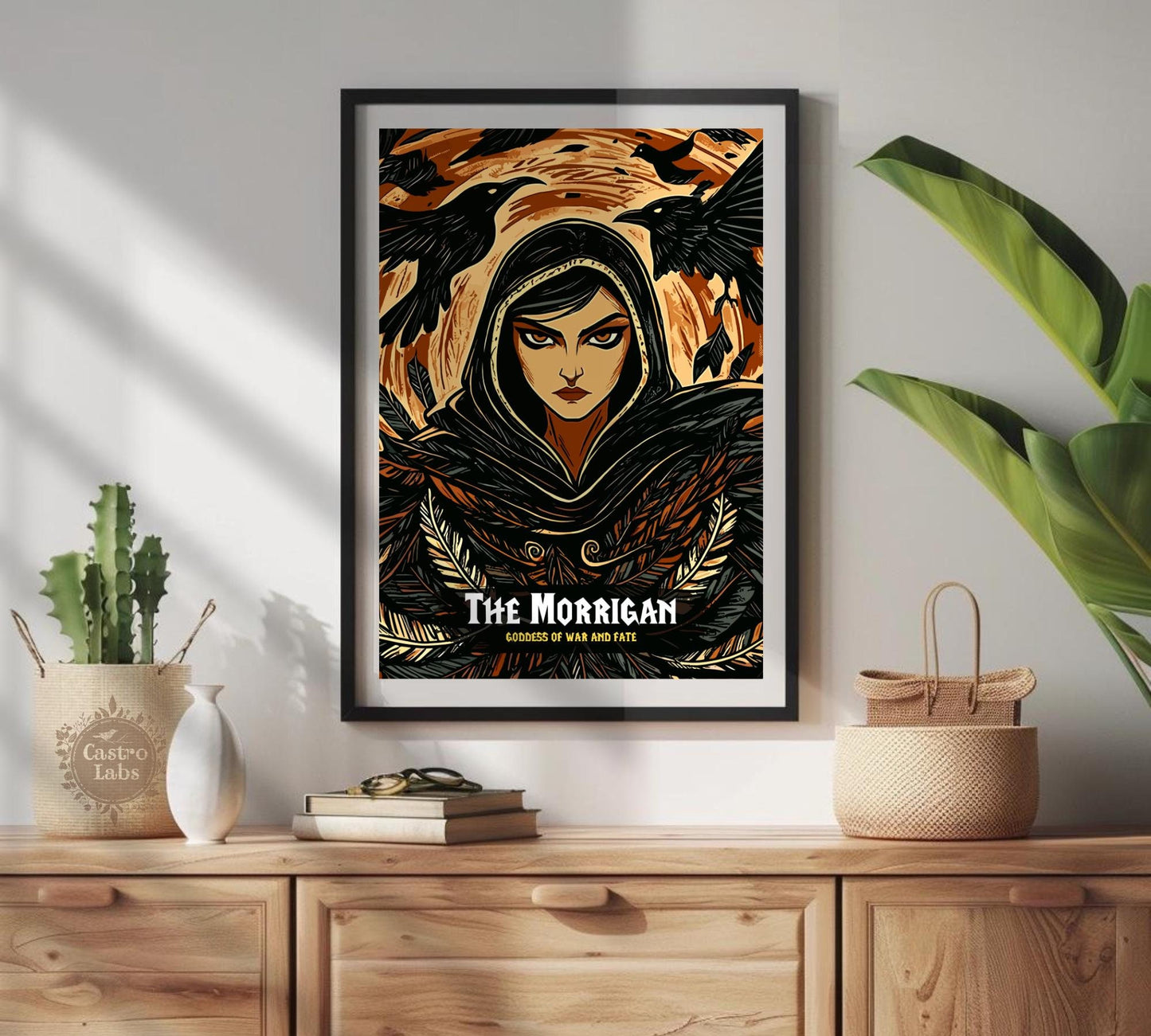 The Morrigan Poster, Celtic Mythology