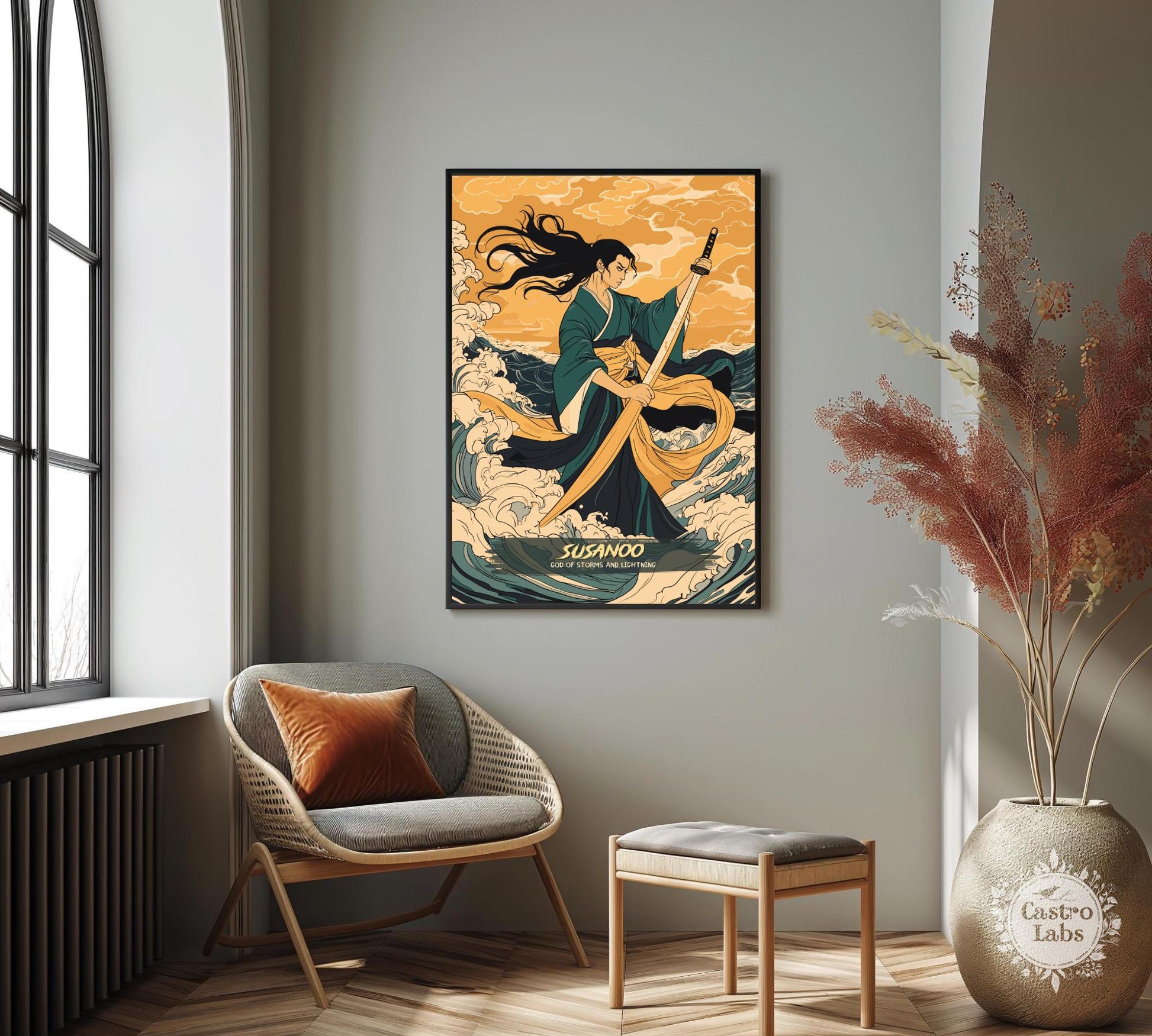 Susanoo Poster, Japanese Mythology