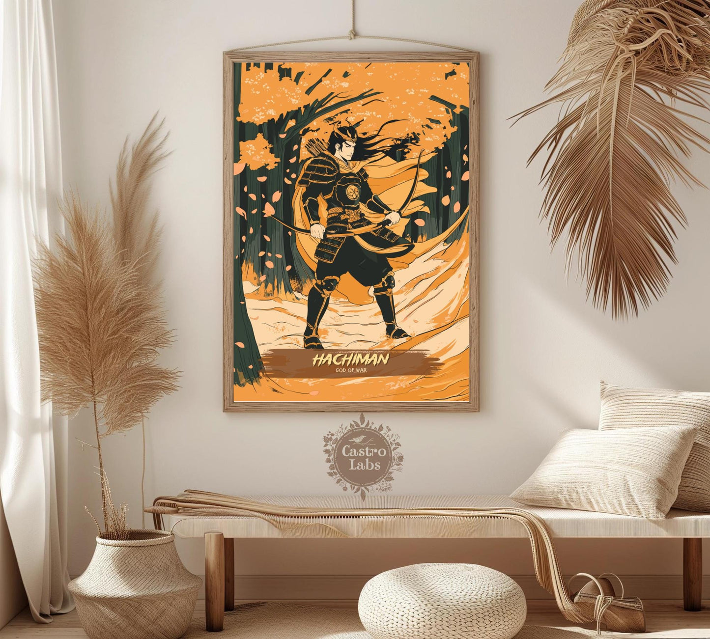 Hachiman Poster, Japanese Mythology