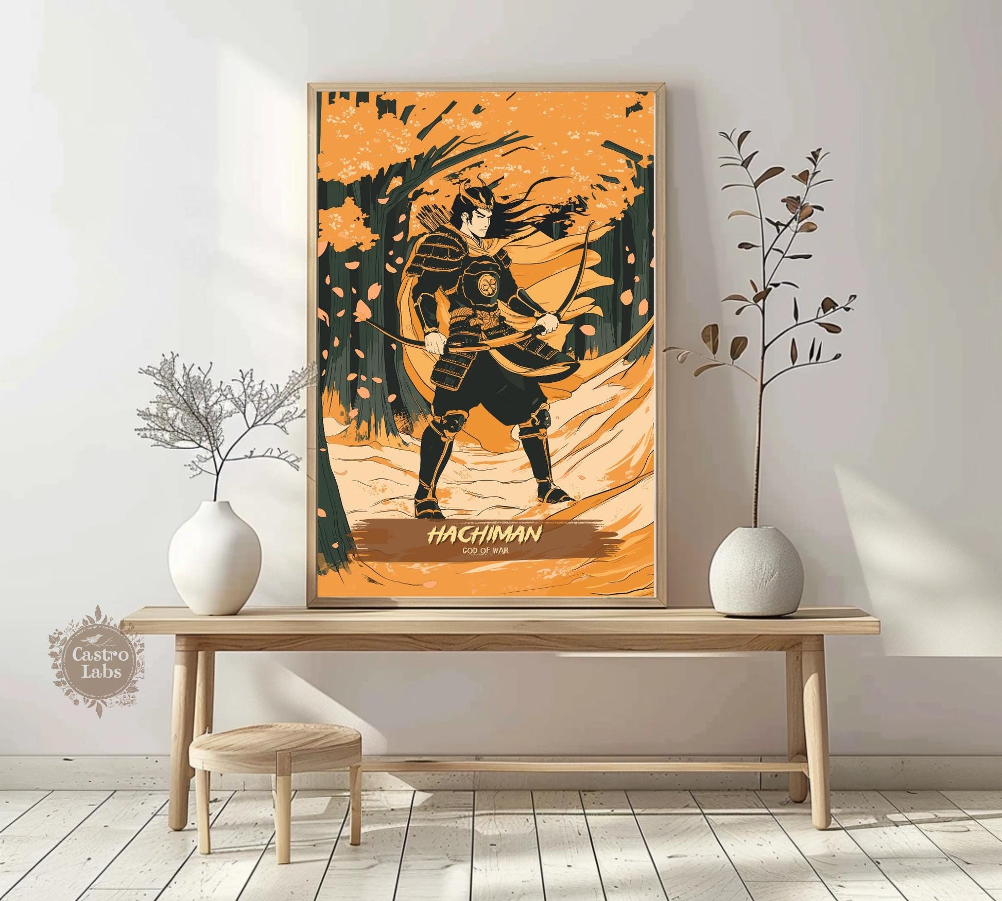 Hachiman Poster, Japanese Mythology