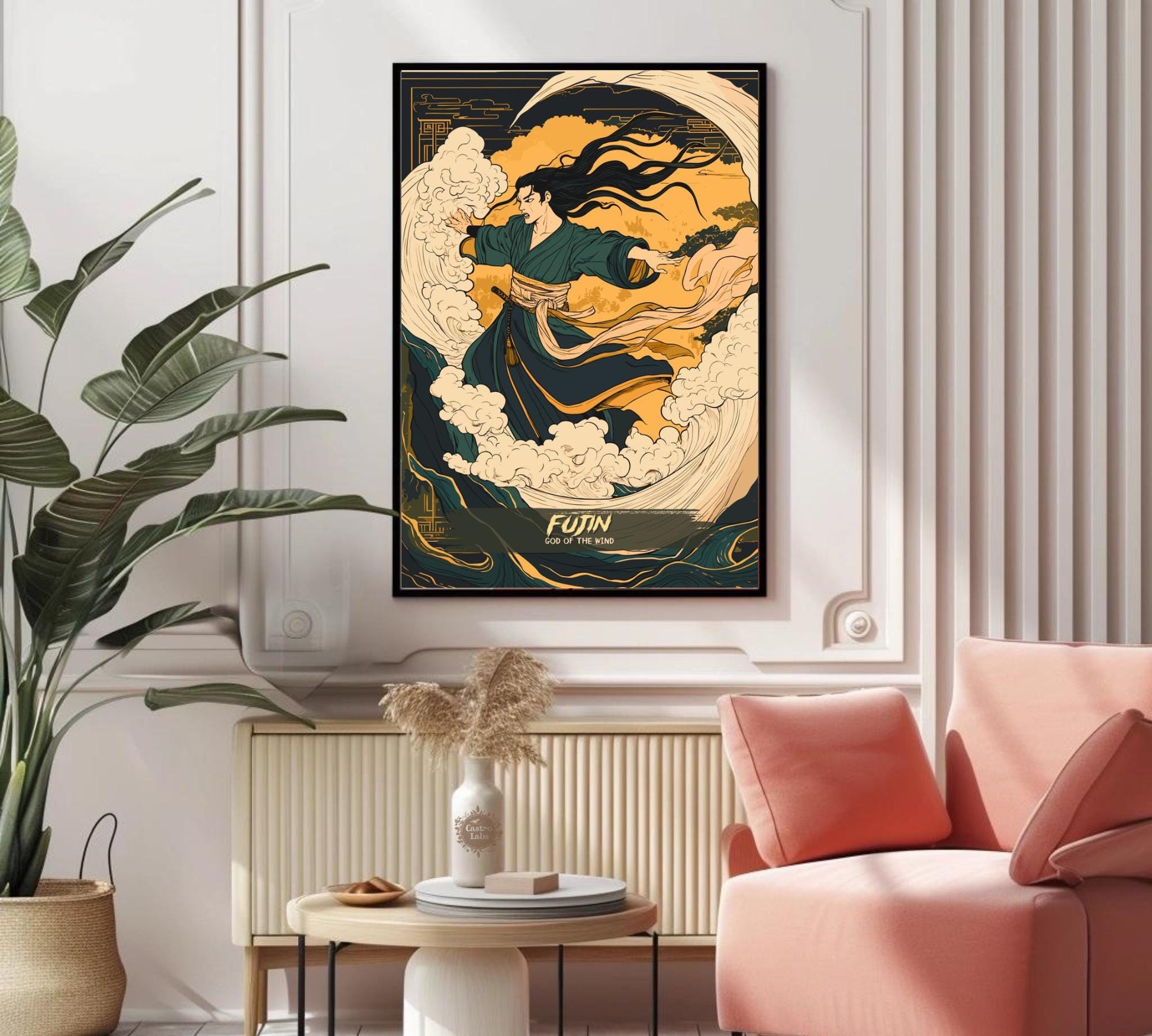Fujin Poster, Japanese Mythology