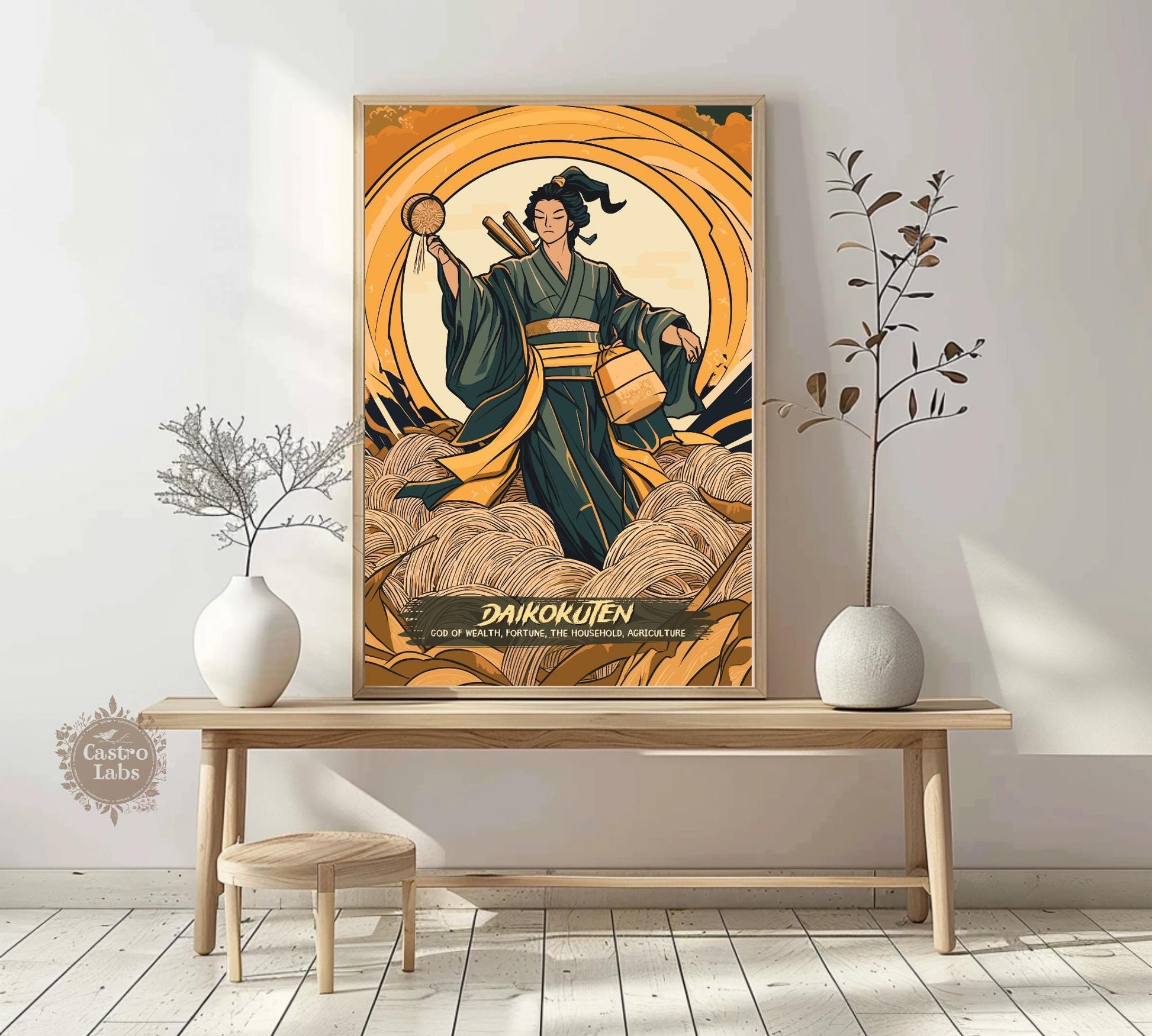 Daikokuten Poster, Japanese Mythology