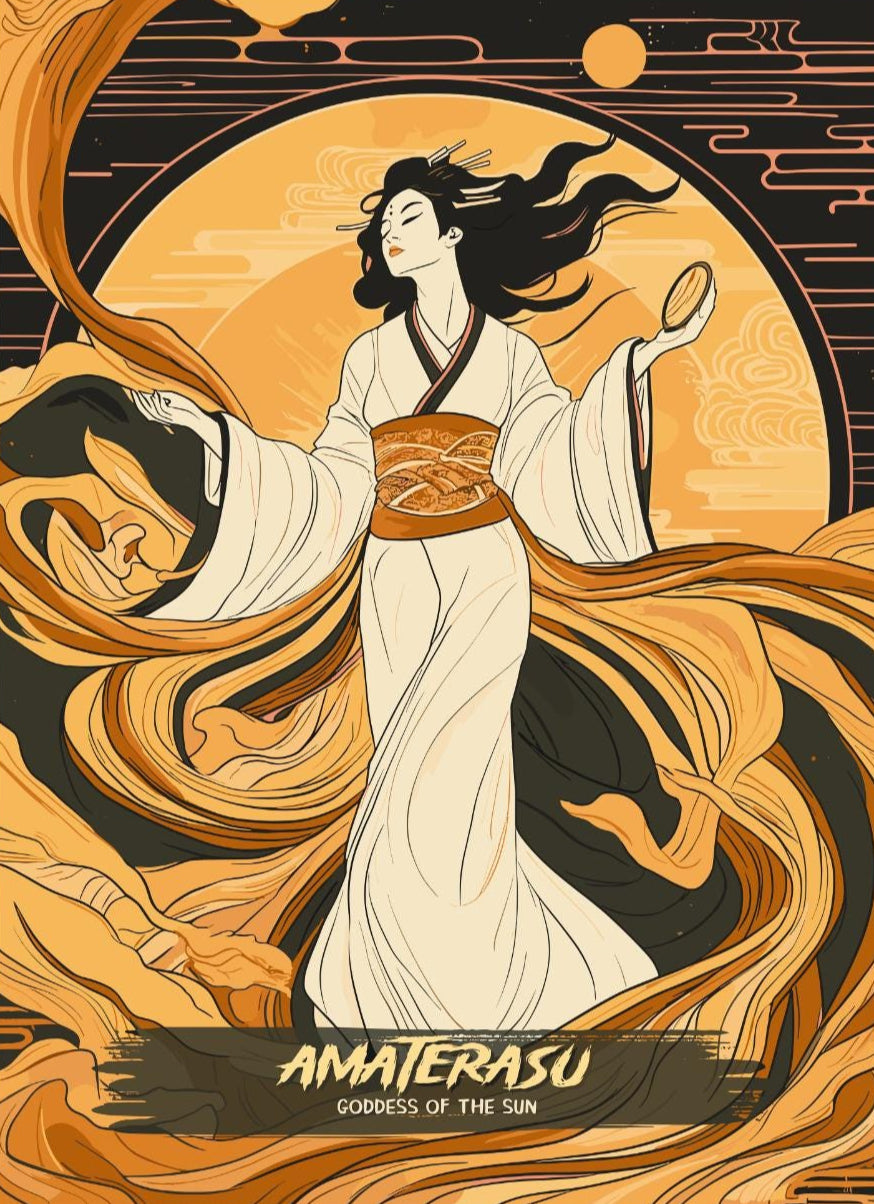 Amaterasu Poster, Japanese Mythology