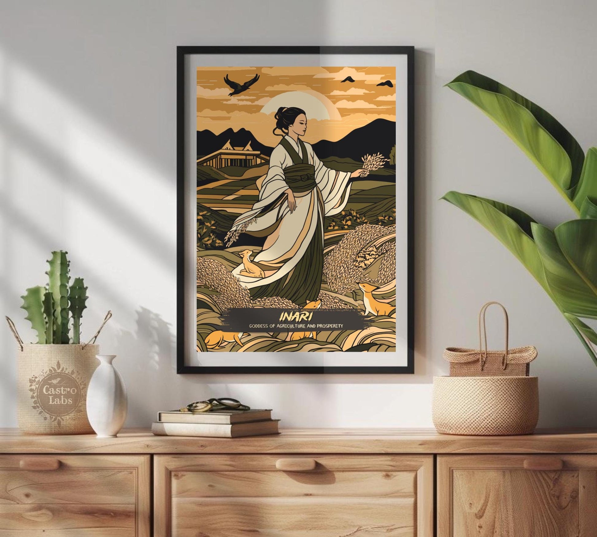 Inari Poster, Japanese Mythology